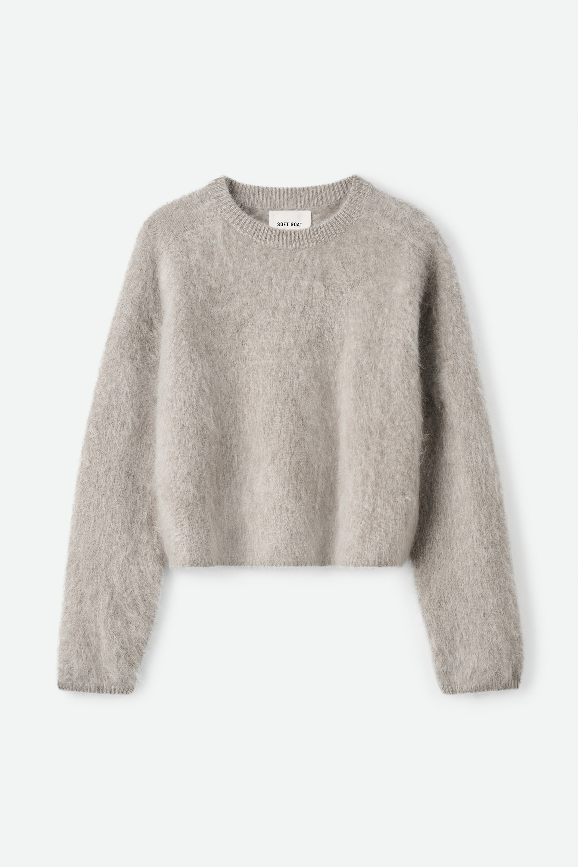Brushed crewneck Greige 1