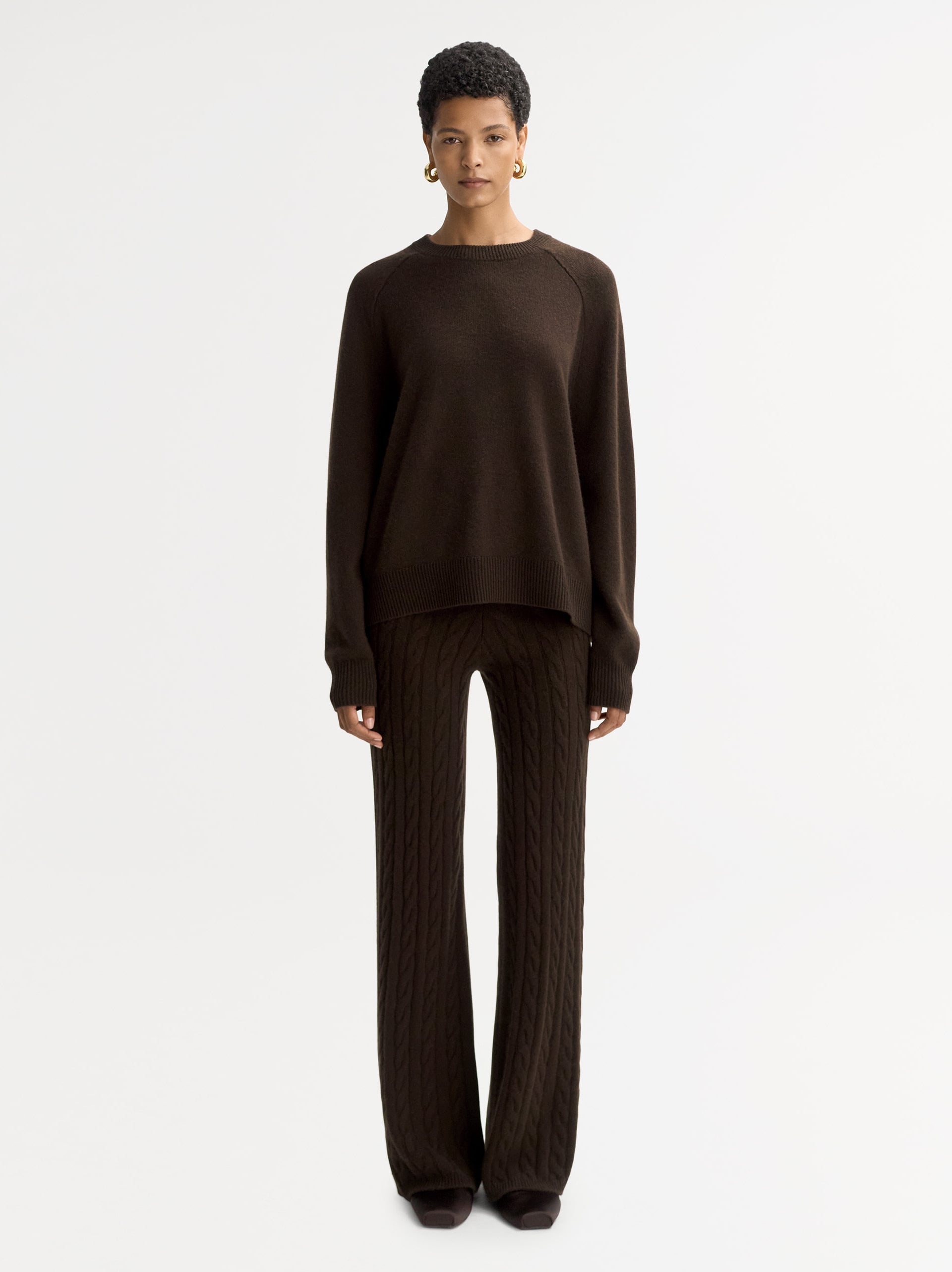 Cable knit pants 0