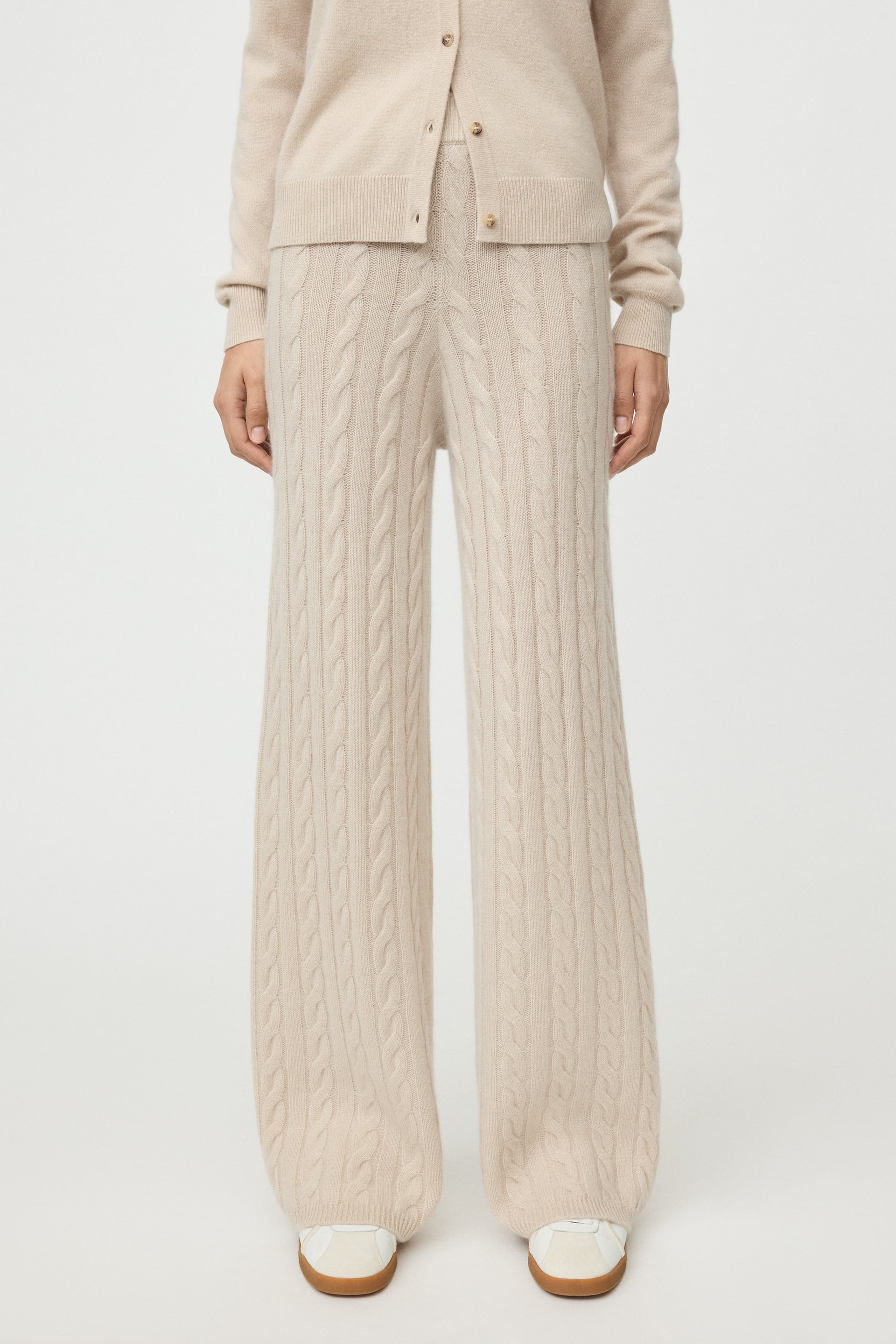 Cable knit pants 2