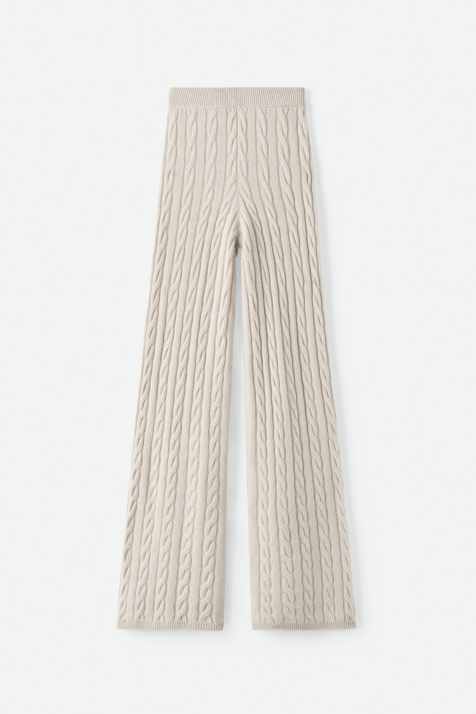 Cable knit pants 1