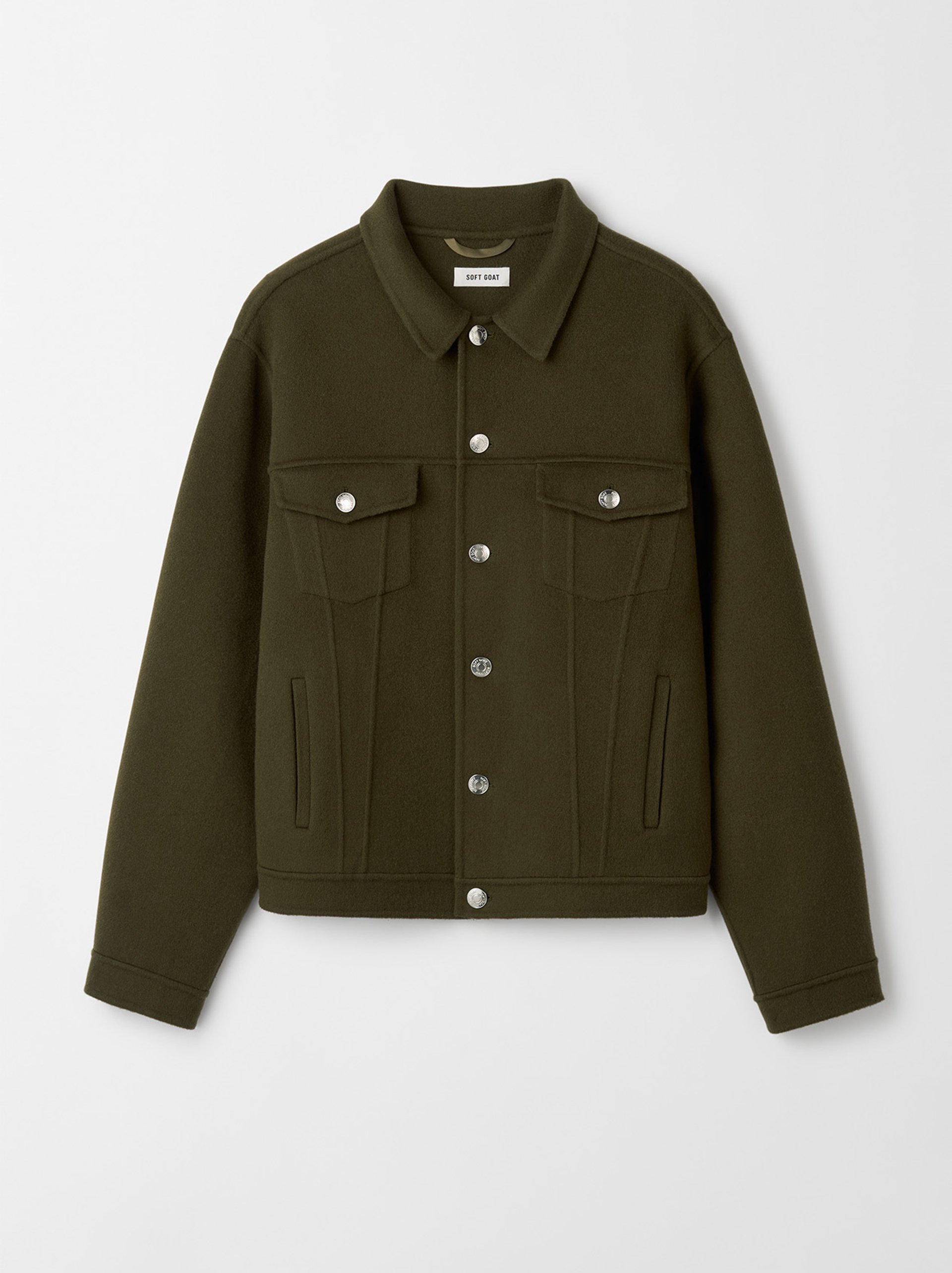 Men's Denim Jacket Olive 1