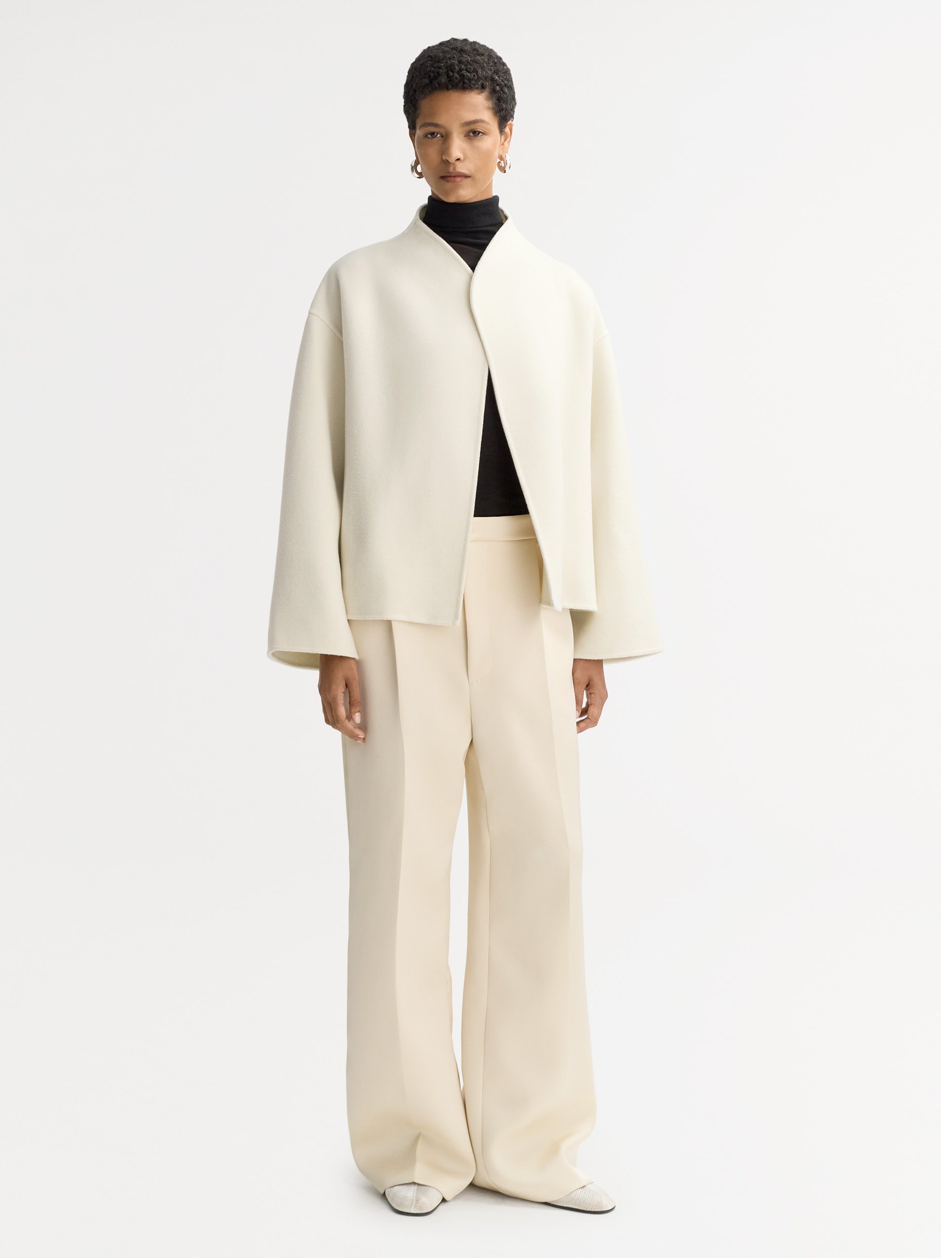 Short jacket Feather White 2