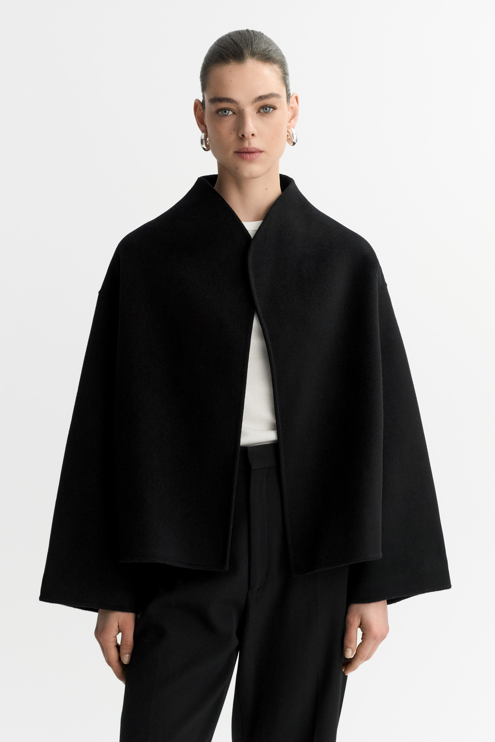 Short jacket - Jackets & Coats - Feather White | Soft Goat