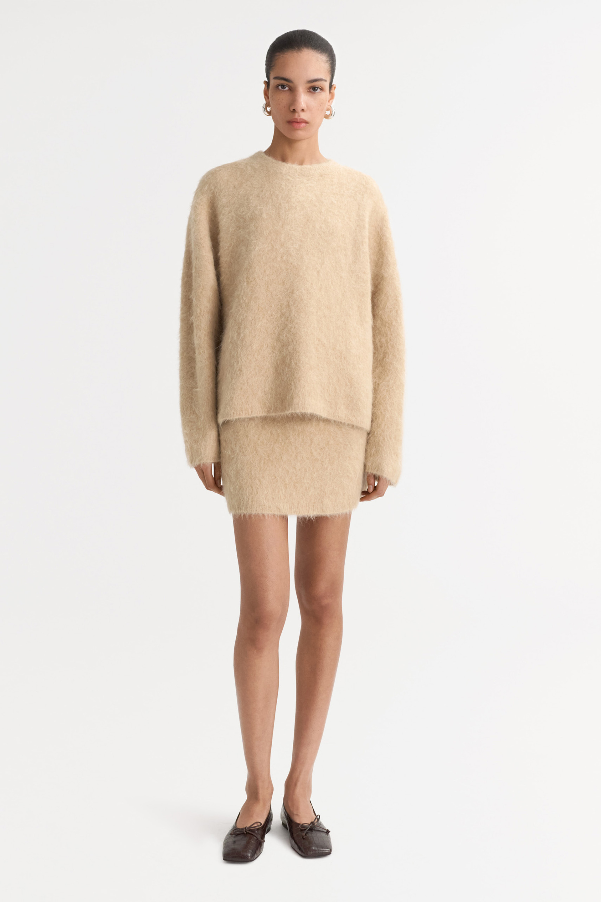 Alpaca mini skirt 0