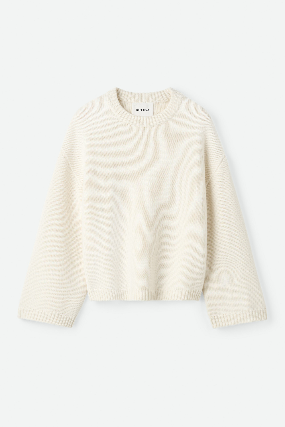 Boyfriend crewneck - Crewnecks - Greige | Soft Goat