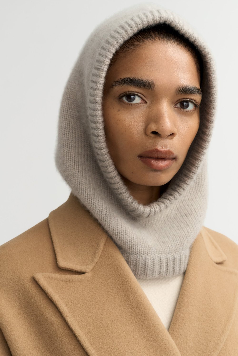 Balaclava - Beanies - Greige | Soft Goat