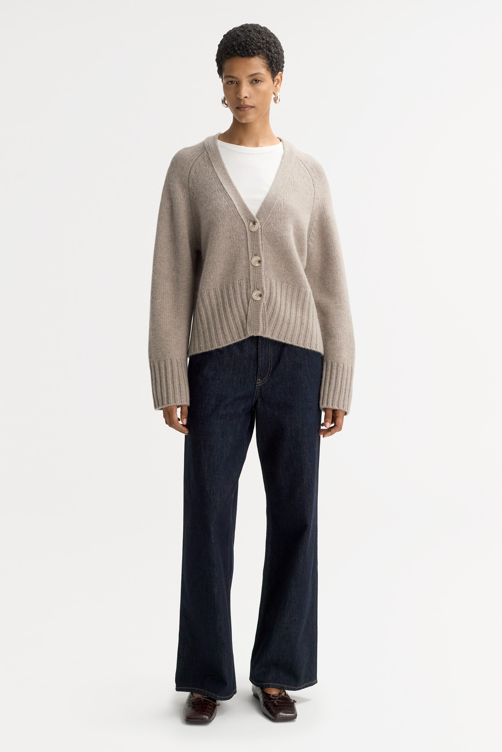 T/C BASIC KNIT SHIRT CARDIGAN チャコール 50487947591944.jpg?v=