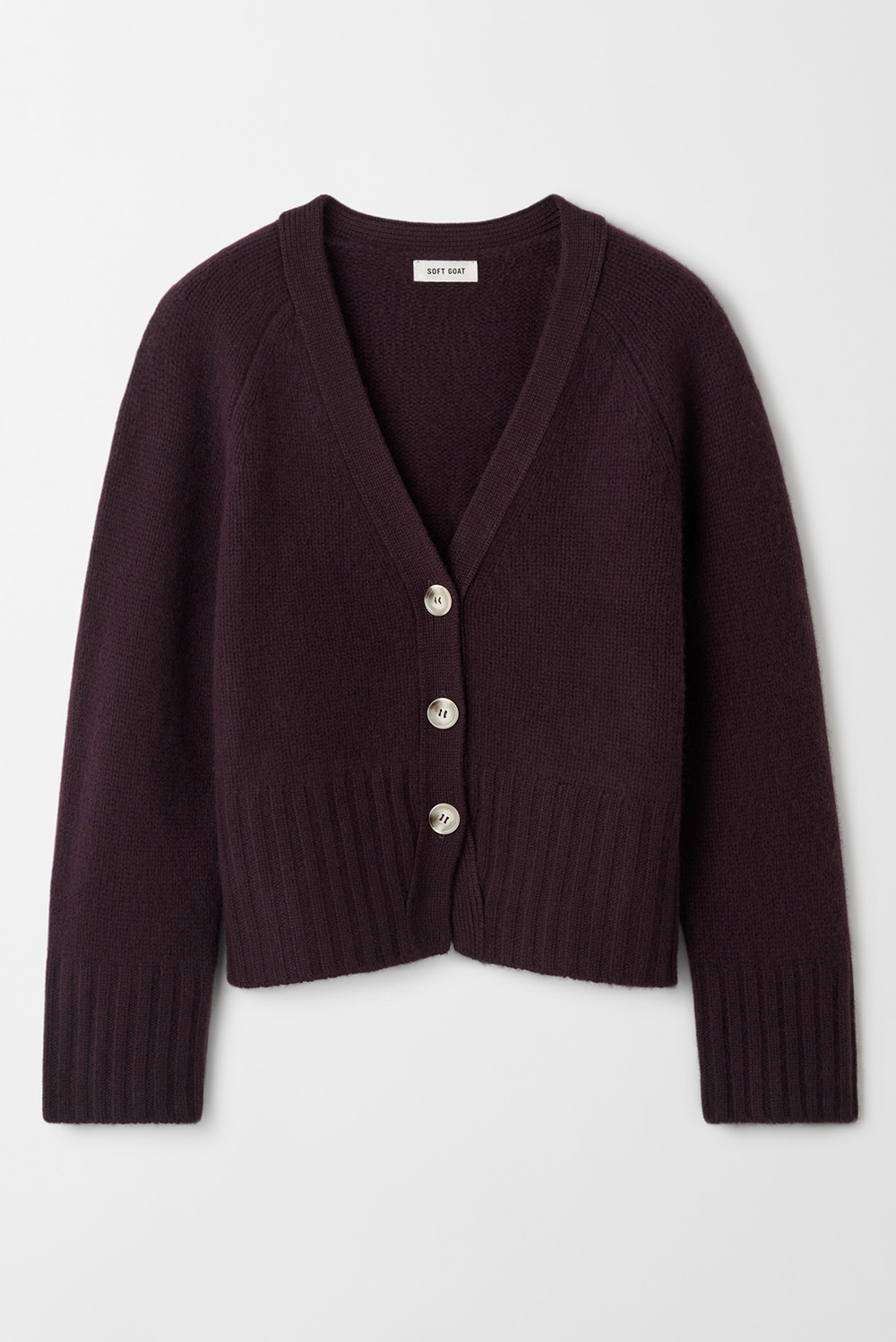 V-neck Cardigan - Cardigans - Lime | Soft Goat