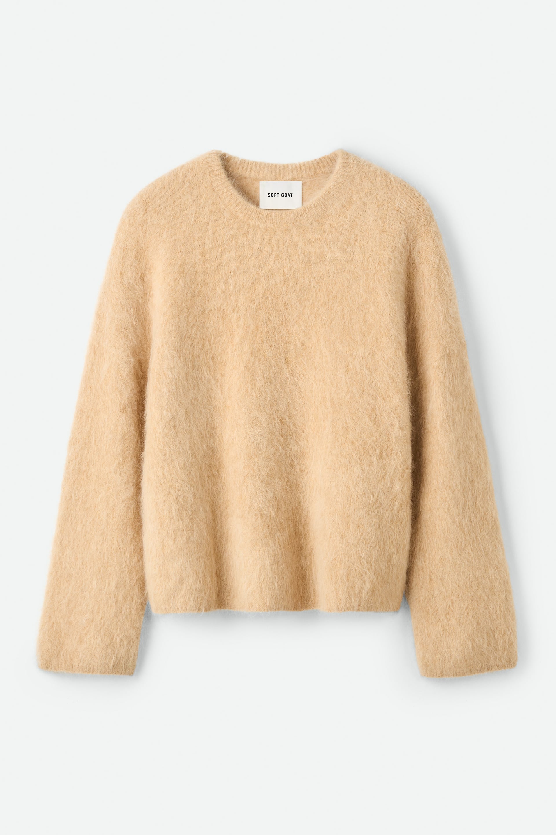 Alpaca crewneck Light Camel 1