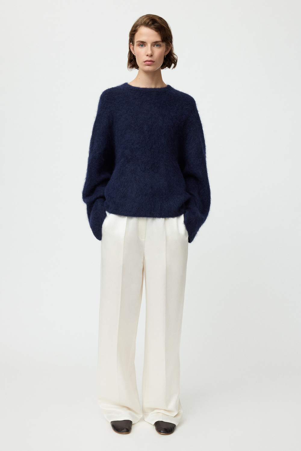Alpaca crewneck - Crewnecks - Navy | Soft Goat