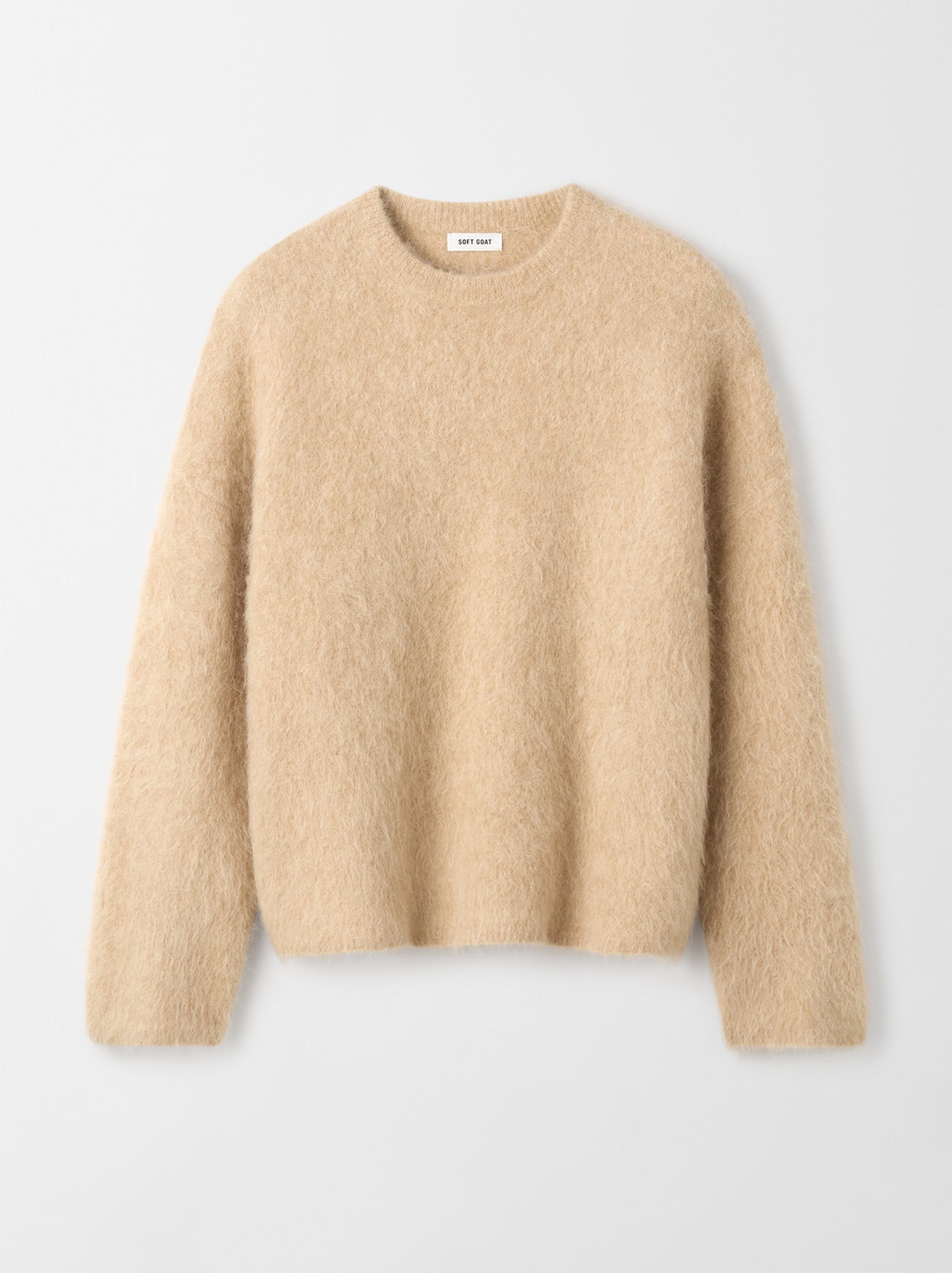 Alpaca crewneck Light Camel 1