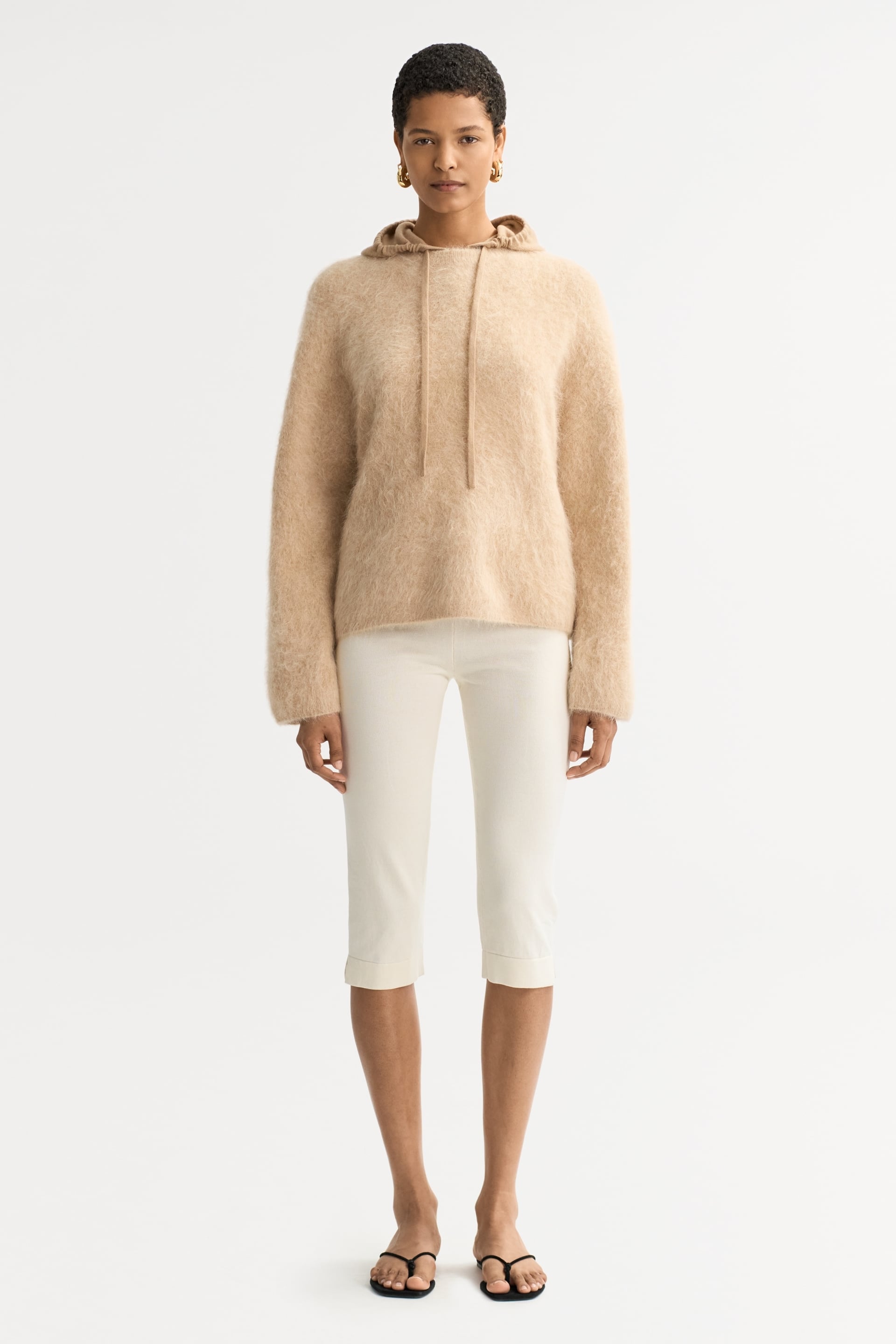 Alpaca crewneck Light Camel 2
