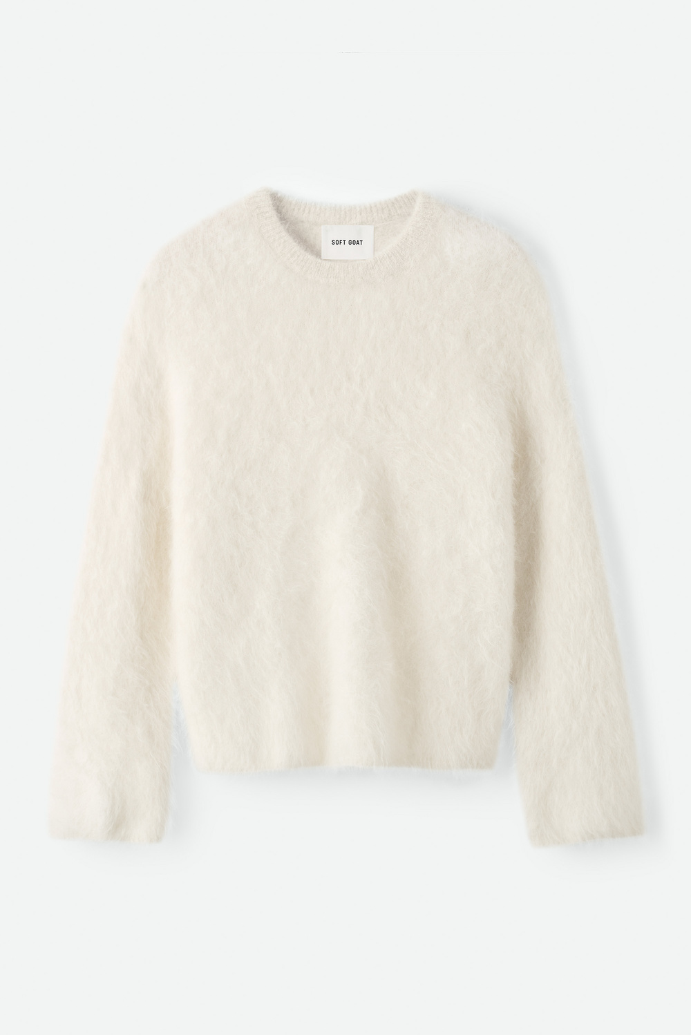 トップス SOFT GOAT Boyfriend Crewneck Knit Boyfriend crewneck - Crewnecks - Greige | Soft Goat