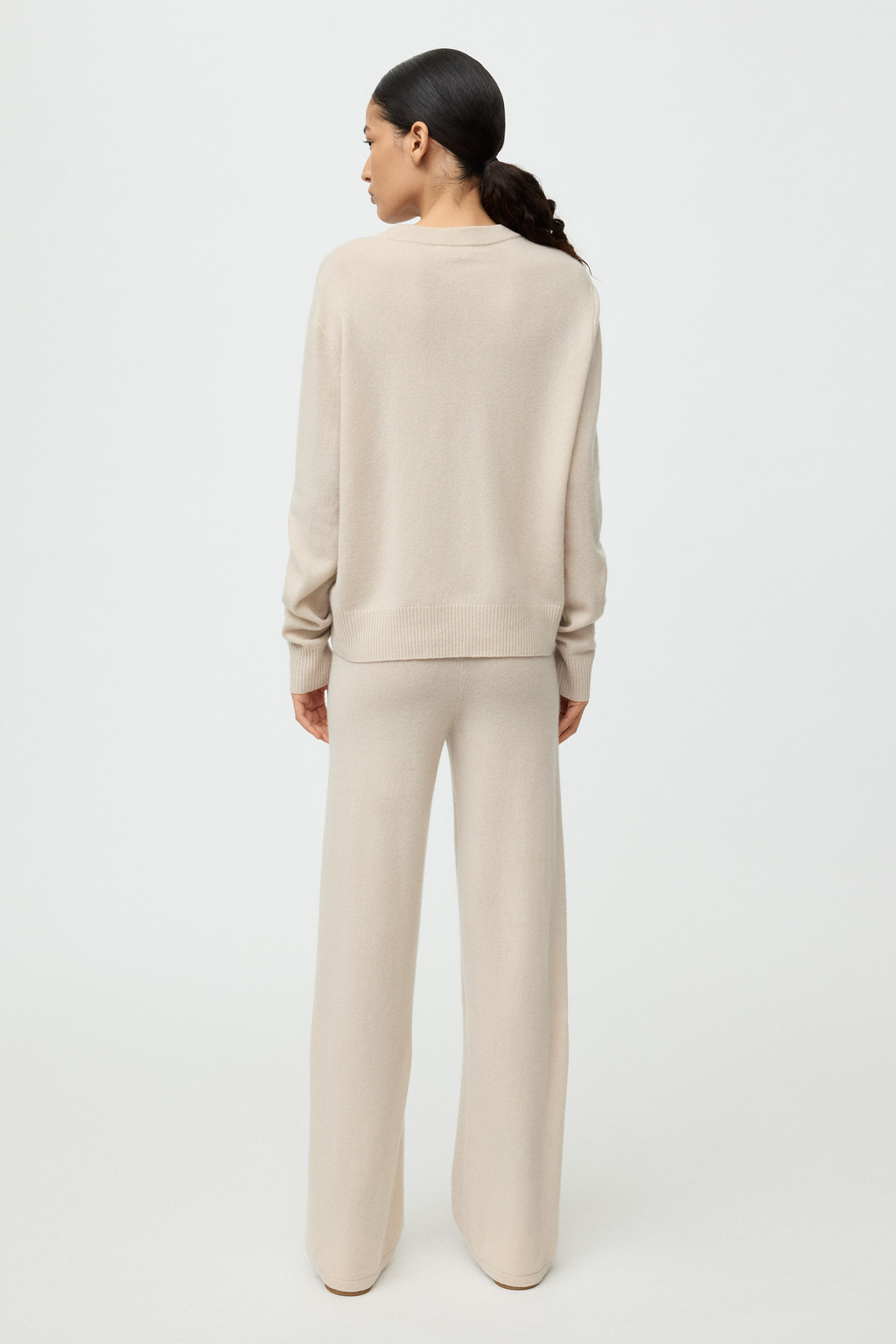 Short cashmere coat - Jackets & Coats - Greige | Soft Goat