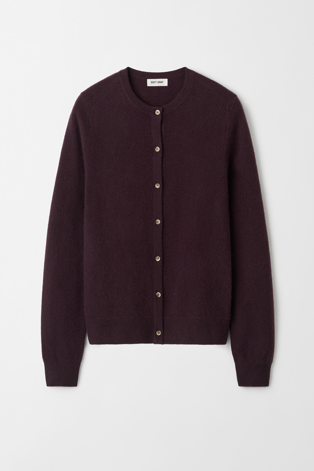 Brushed cardigan - Cardigans - Chalk | Soft Goat