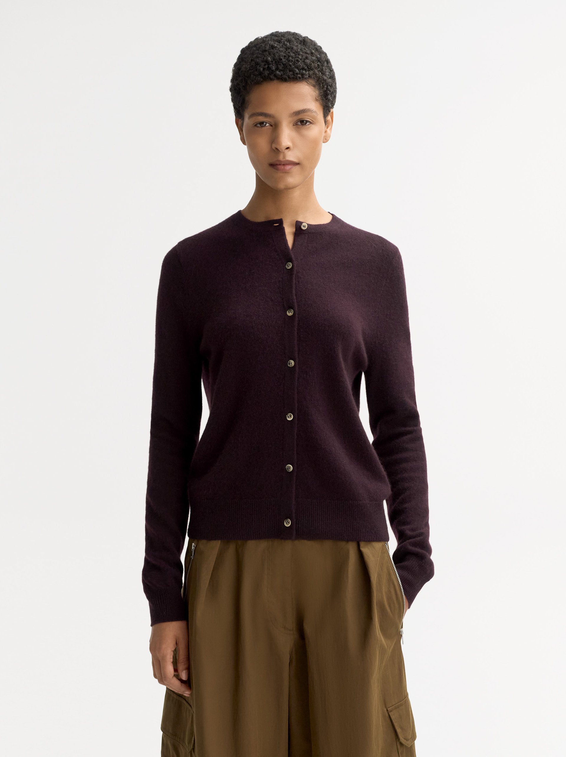 Cardigan Midnight Plum 2
