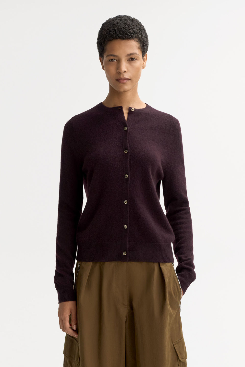 Cardigan - Cardigans - Black | Soft Goat