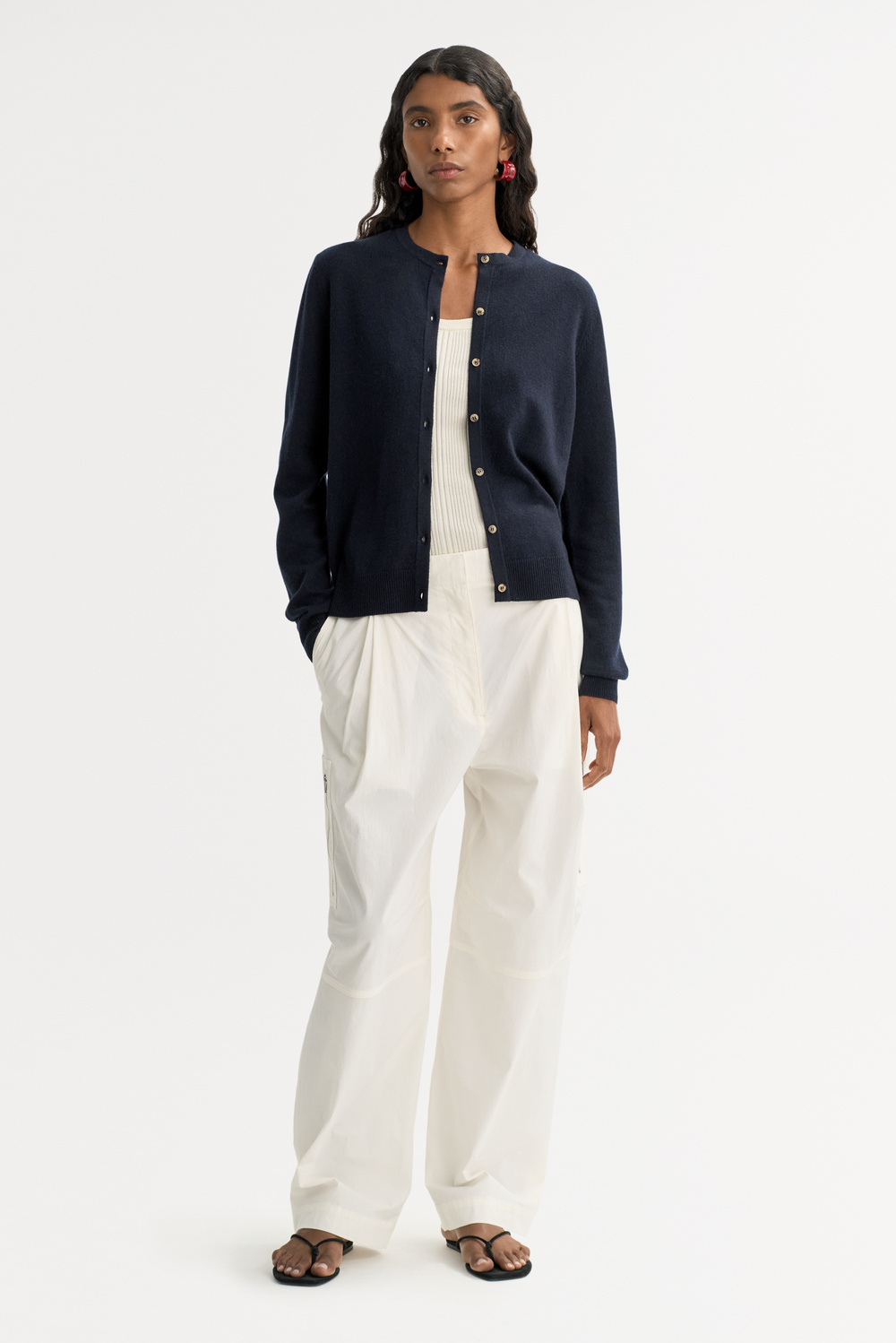 Brushed Cardigan - Cardigans - Dahlia | Soft Goat