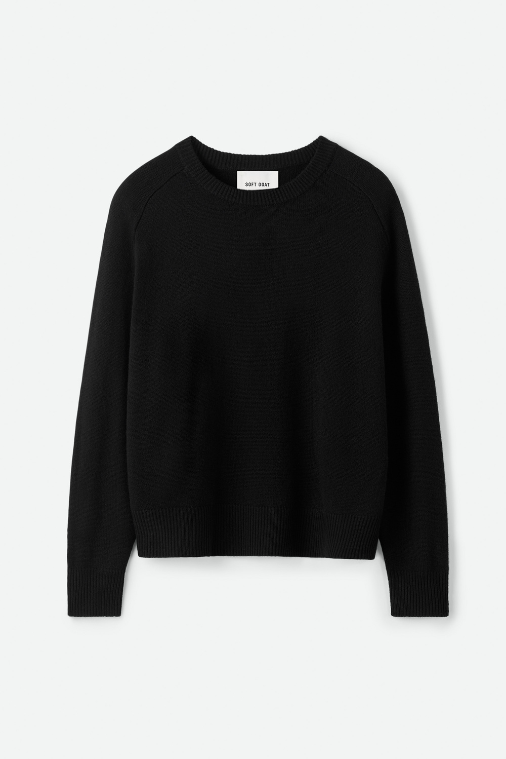 ARTS&SCIENCE Boyfriend sweater 1 カシミヤ 黒 Boyfriend crewneck - Crewnecks - Black | Soft Goat