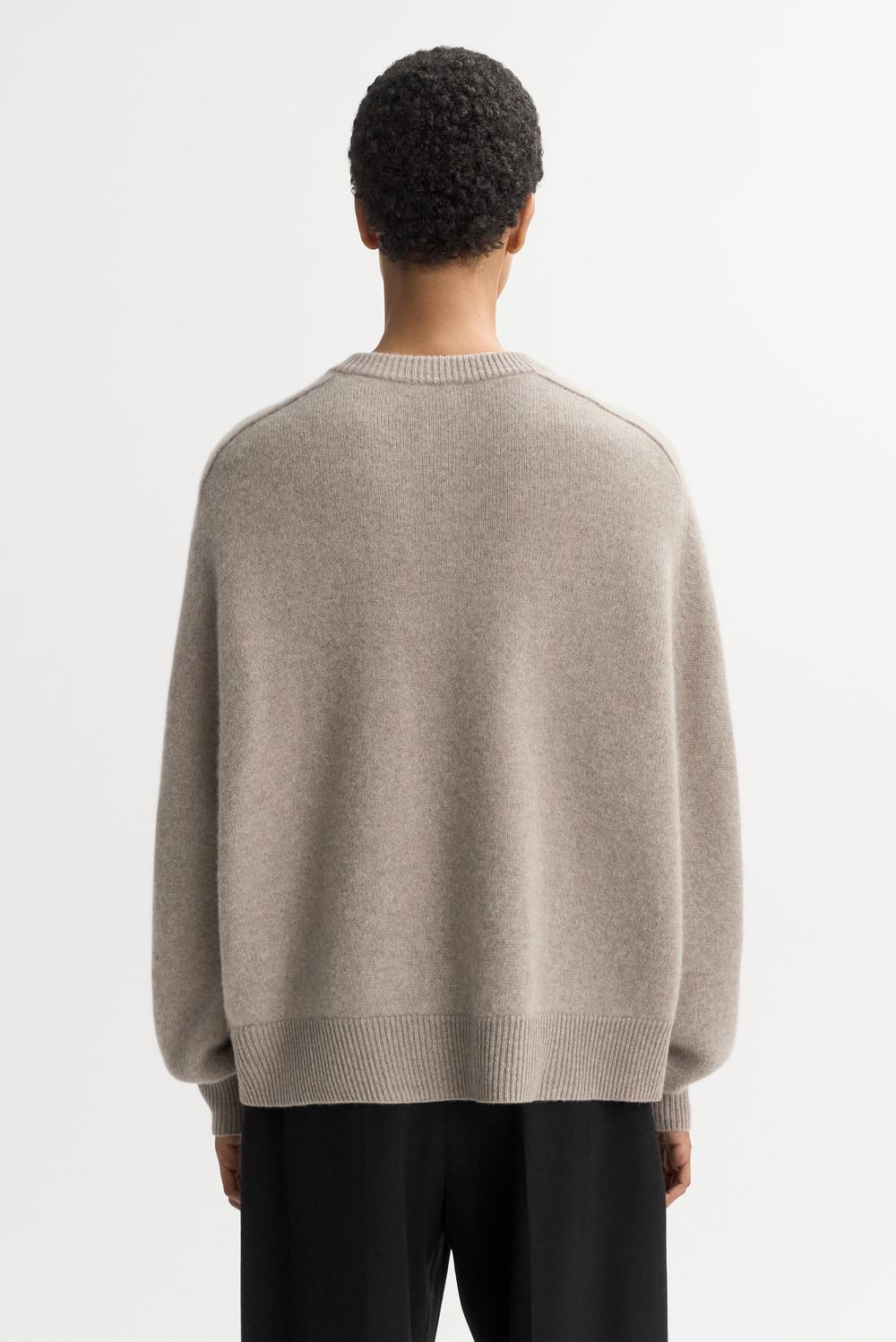 Boyfriend crewneck - Crewnecks - Greige | Soft Goat