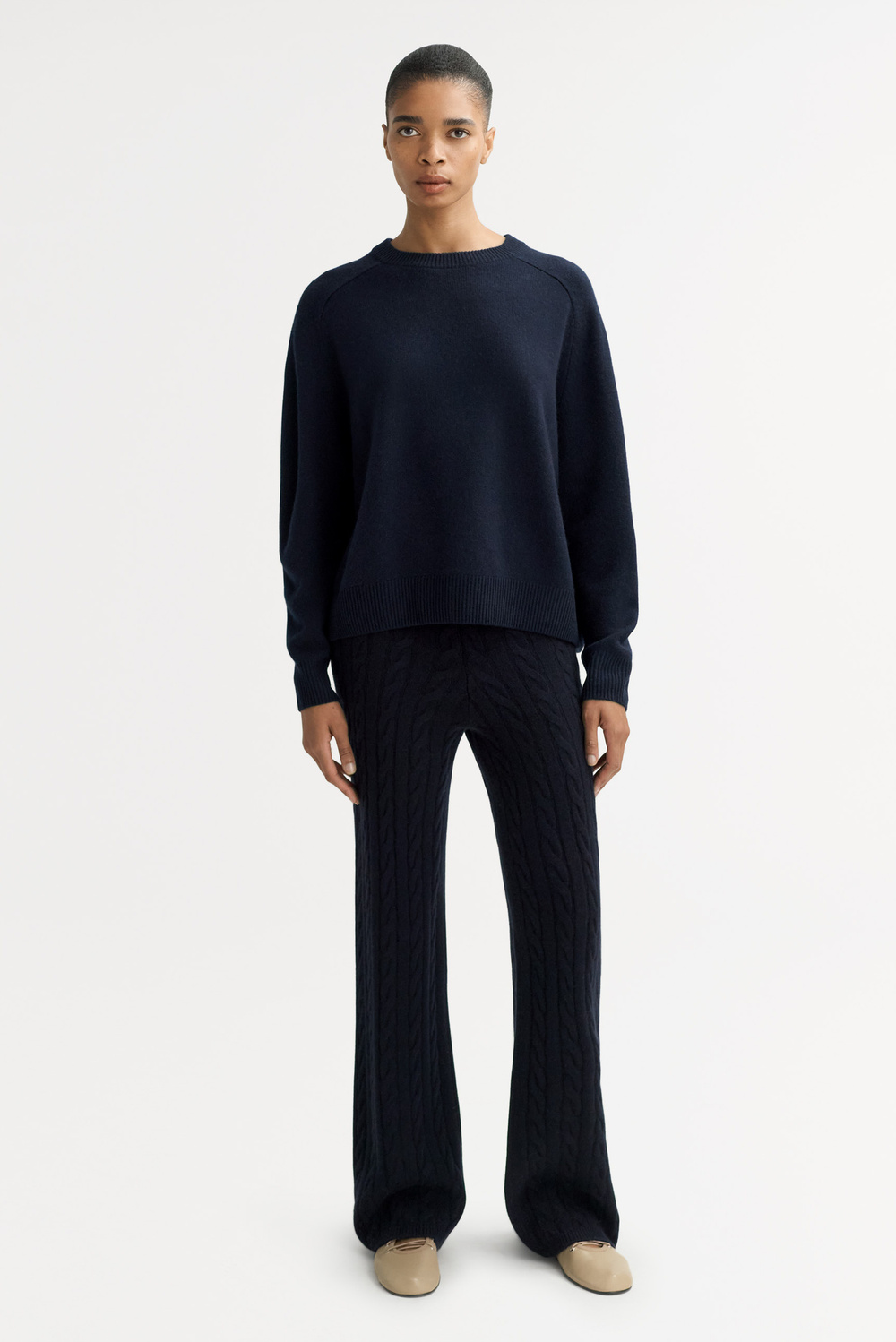 Boyfriend crewneck - Crewnecks - Navy | Soft Goat