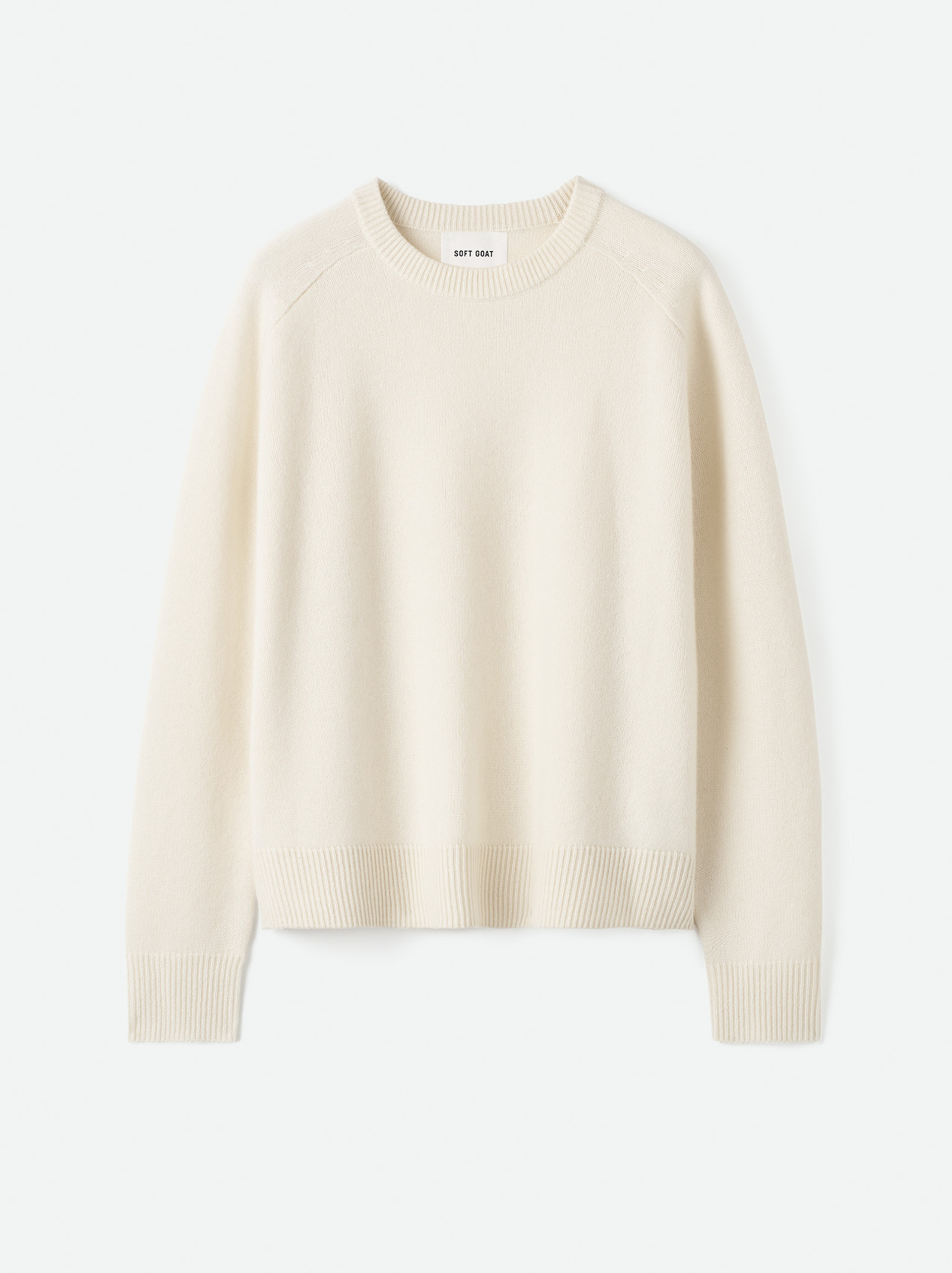 Boyfriend Crewneck Feather White 1