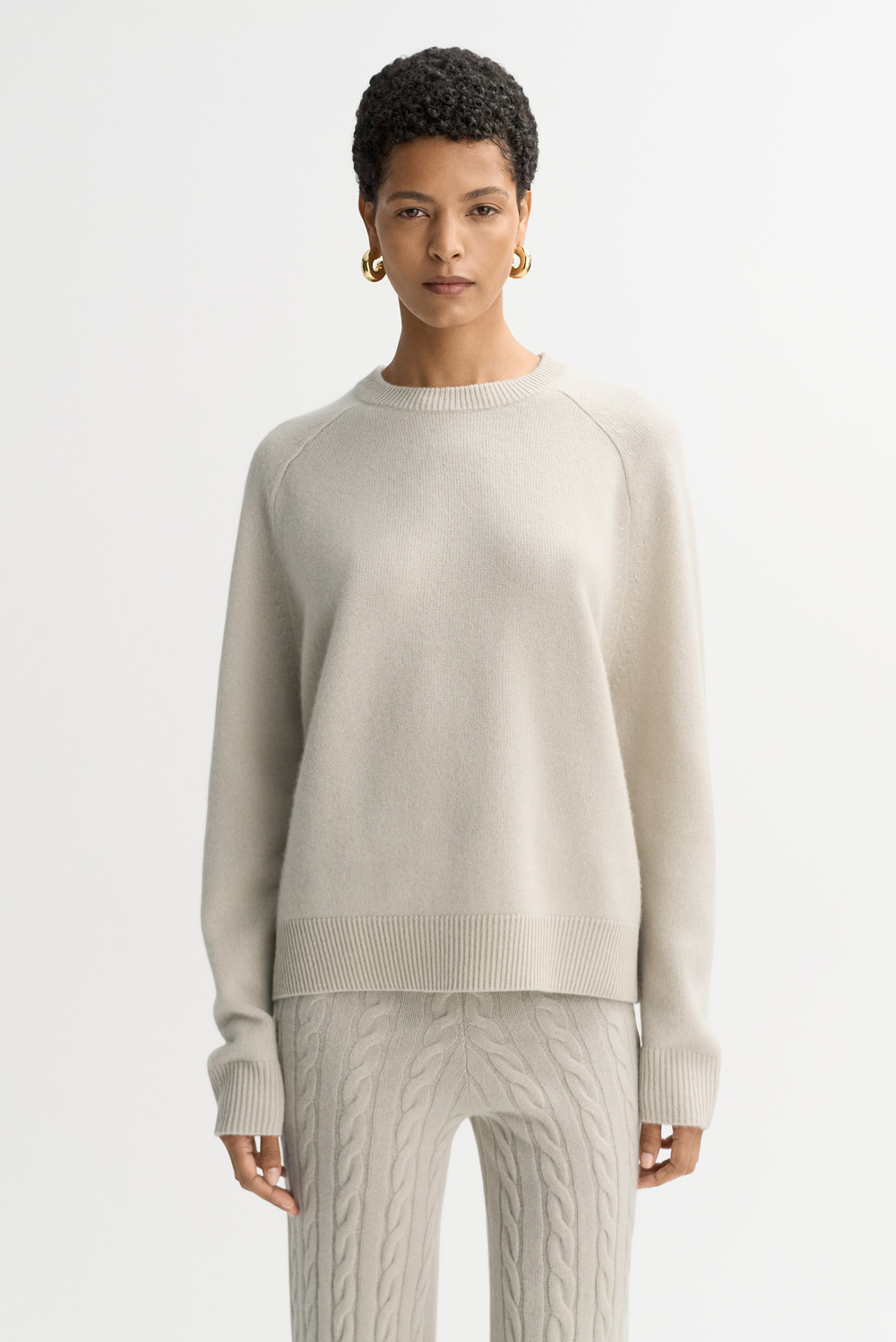 パンツ UNDECORATED Wool Knit Smooth Pants Women Wide Leg Pants Leg Split Wool Knitting Pant Solid