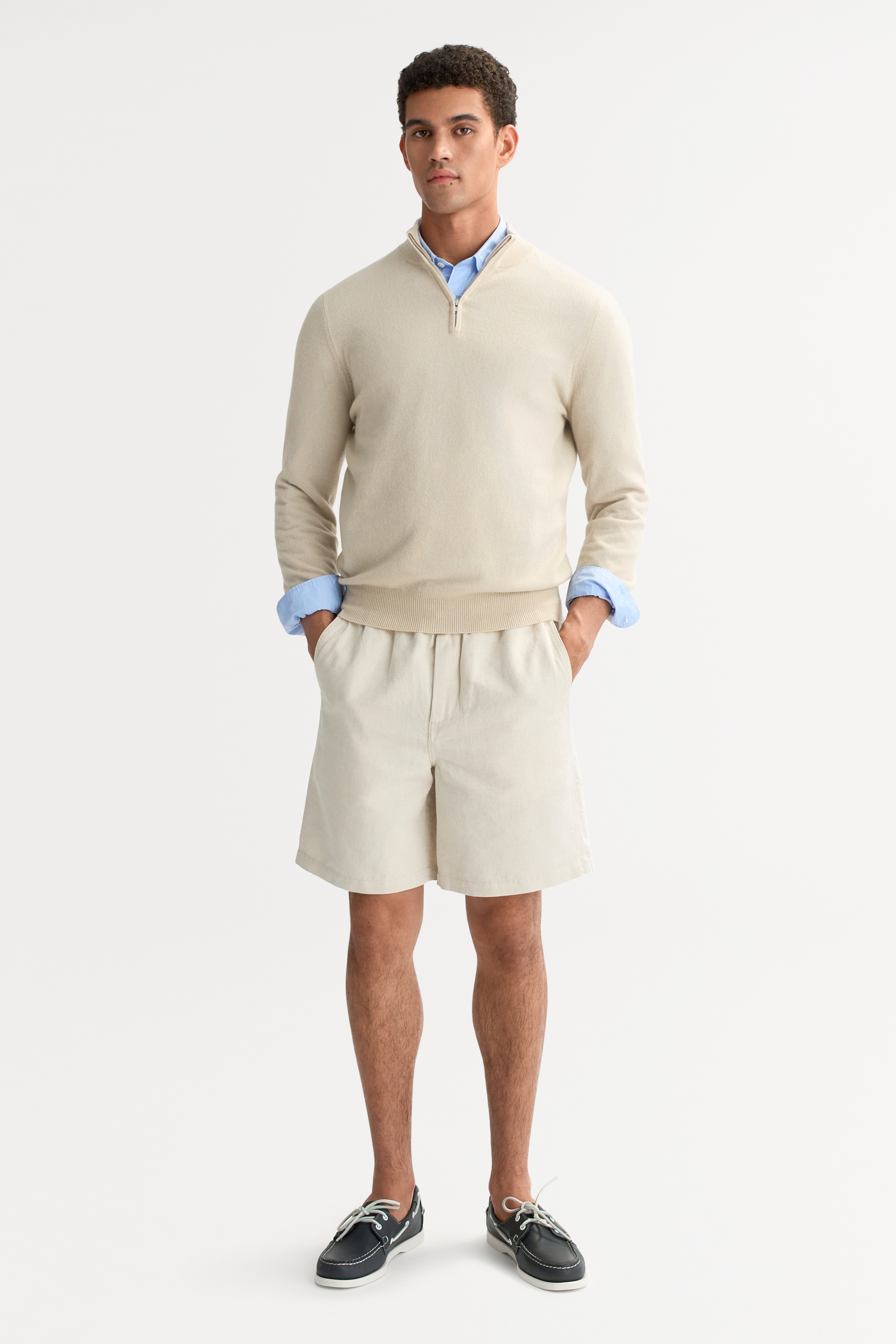 Men's half zip Chalk 2