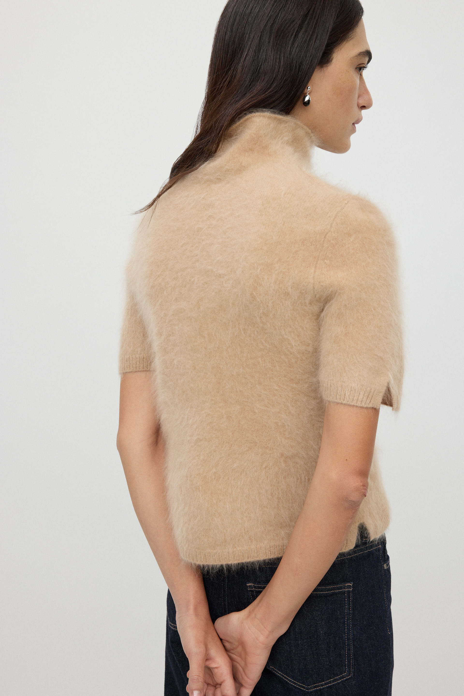 Brushed short sleeve turtleneck 2