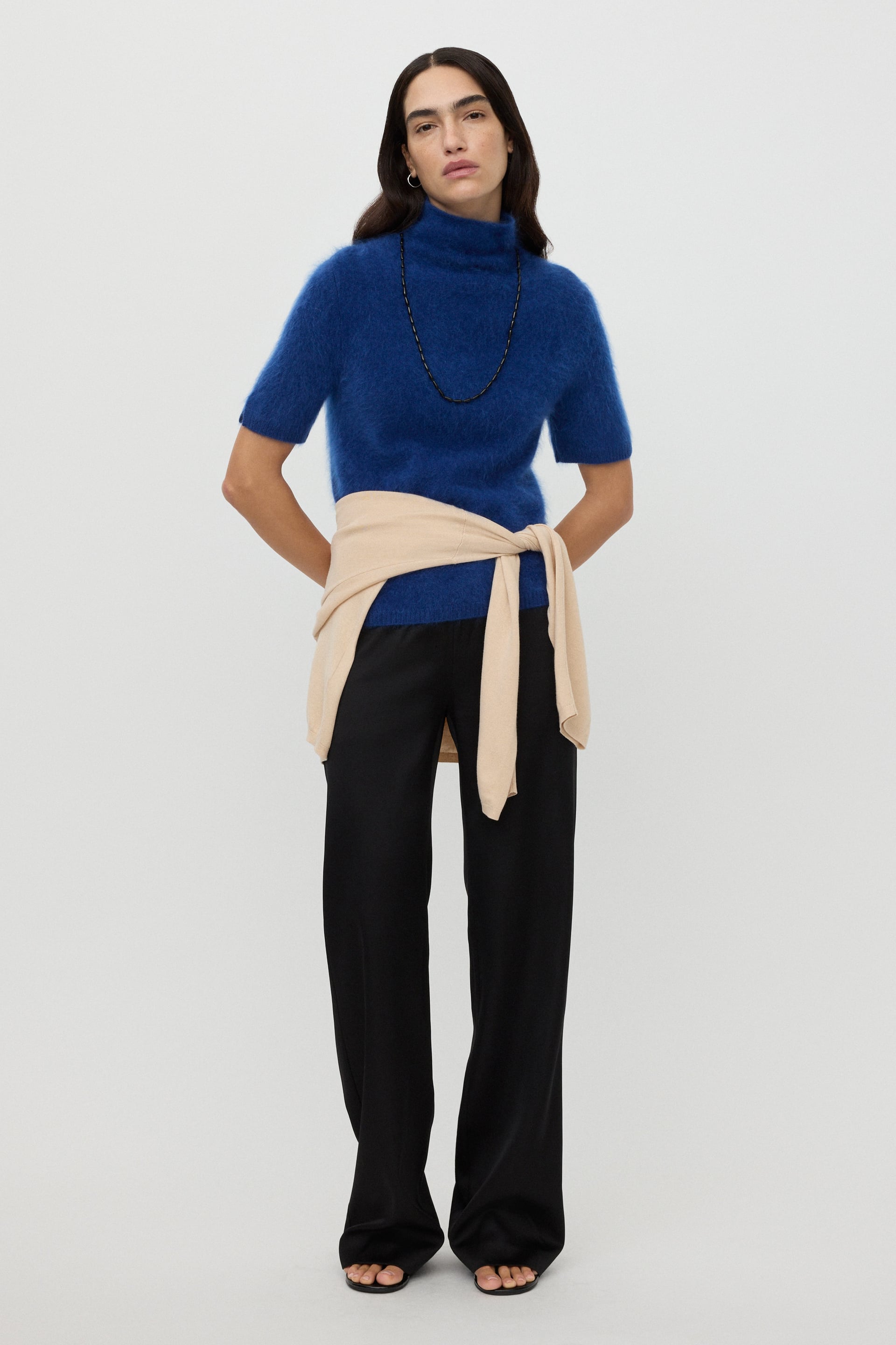 Brushed short sleeve turtleneck 0