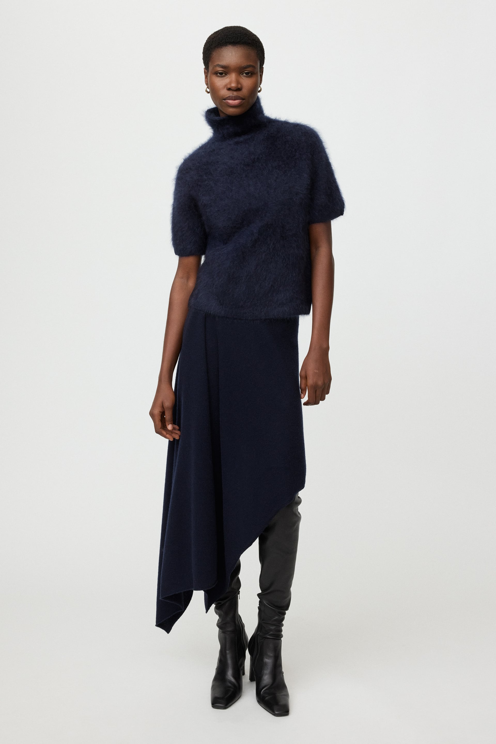 Brushed Short Sleeve Turtleneck 0