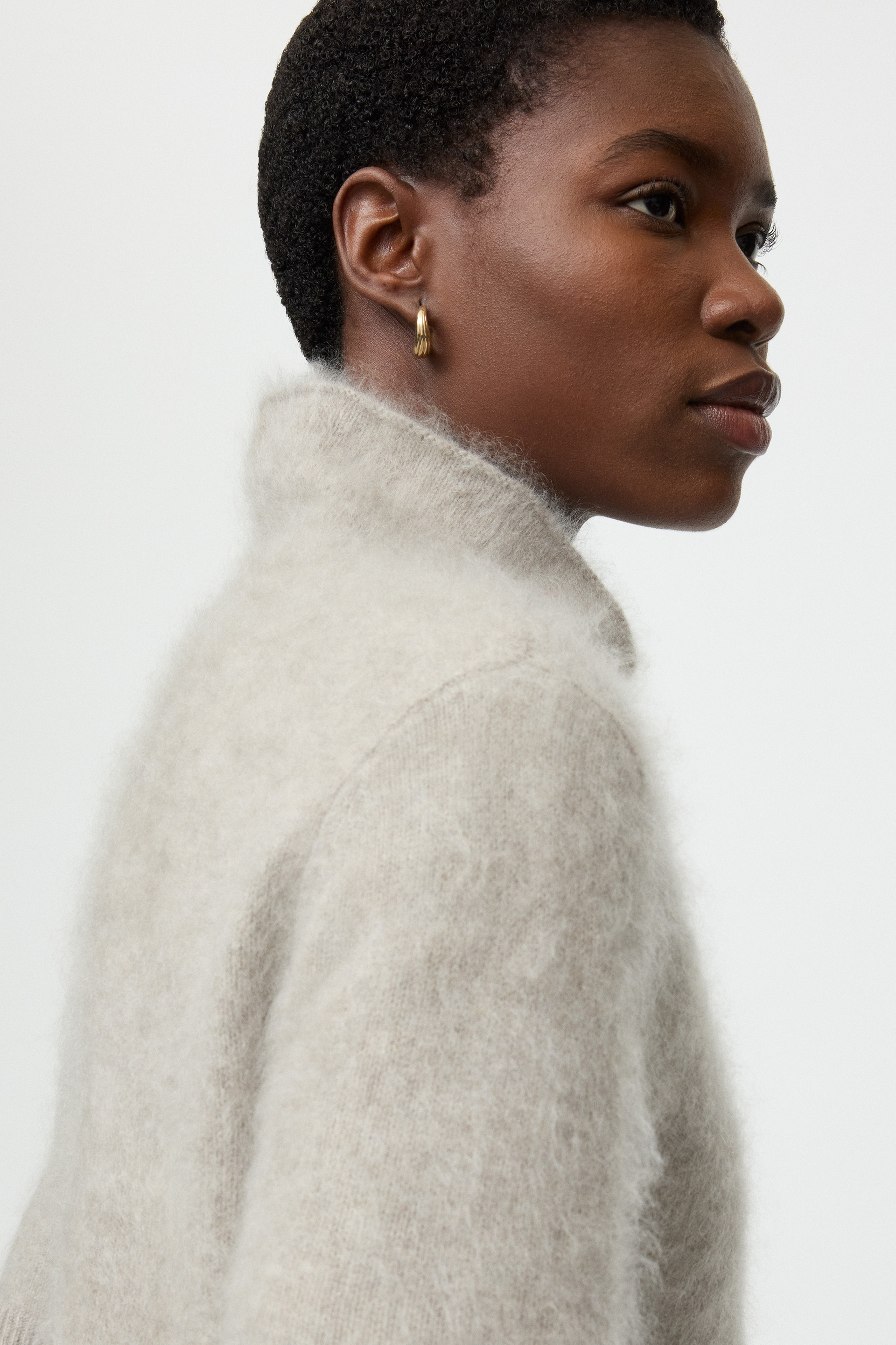Brushed short sleeve turtleneck 4