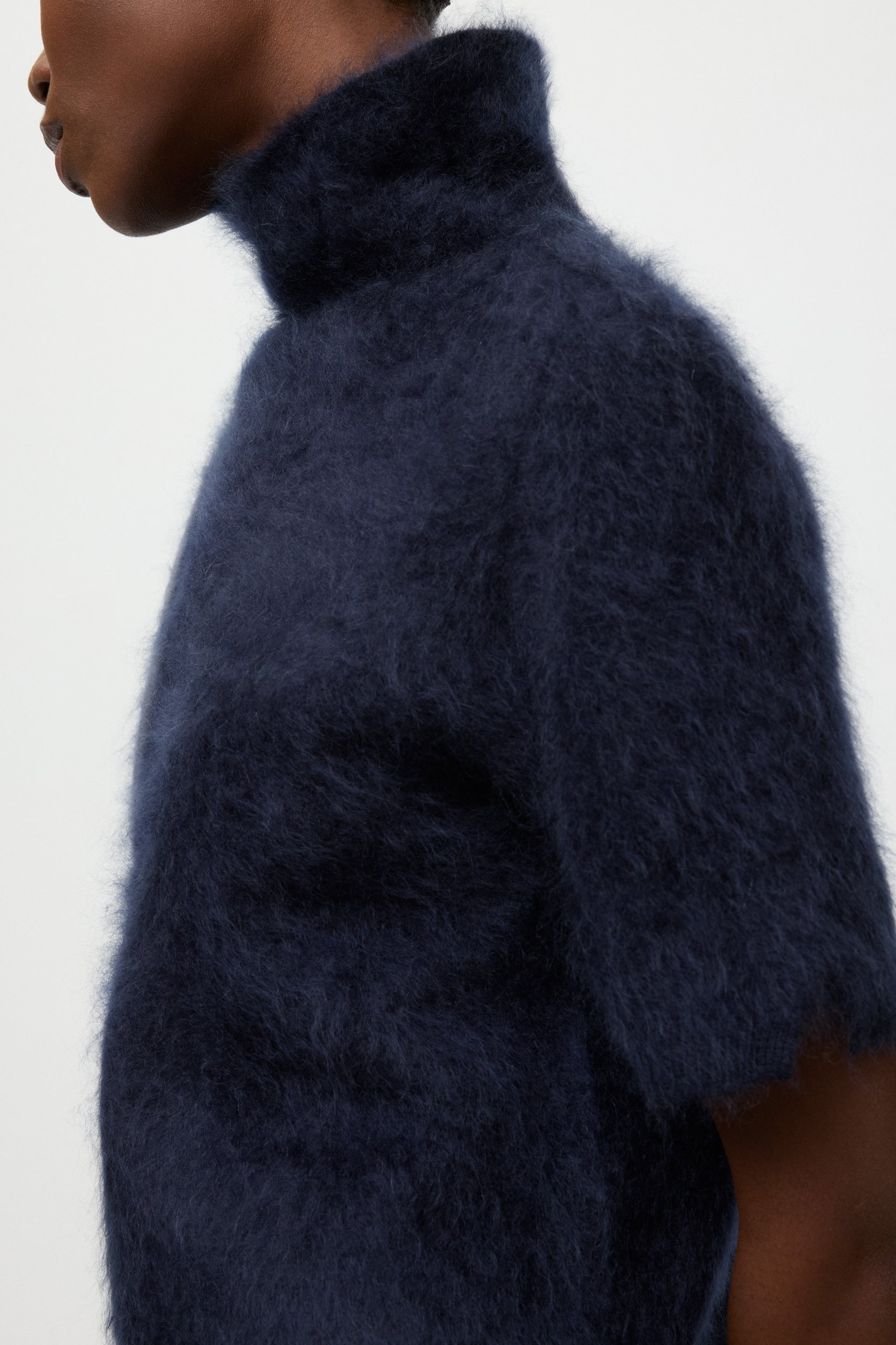 Brushed Short Sleeve Turtleneck 4