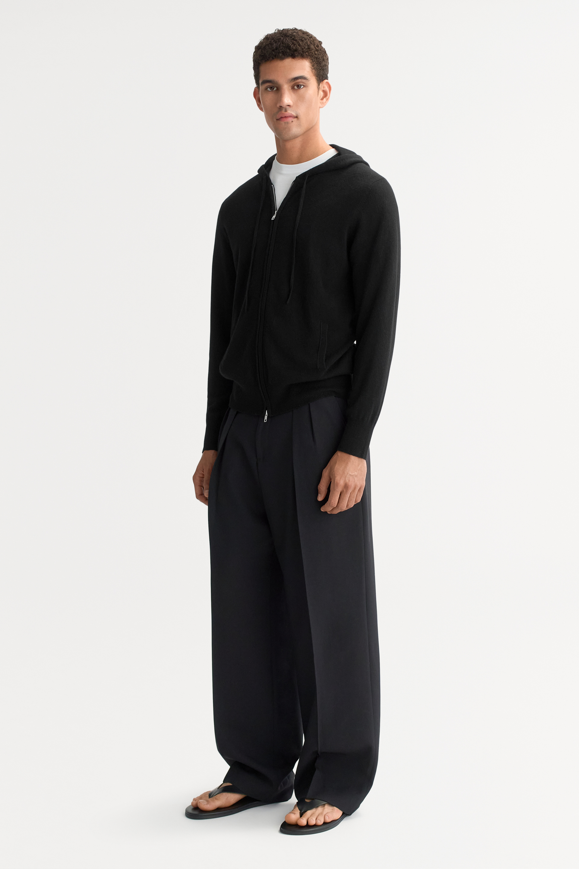 Men's zip hoodie Black 2