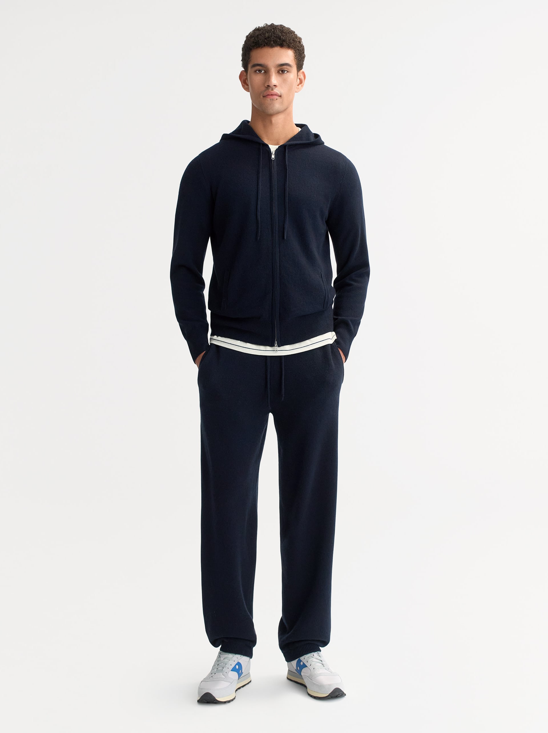 Men's Zip Hoodie Navy 2