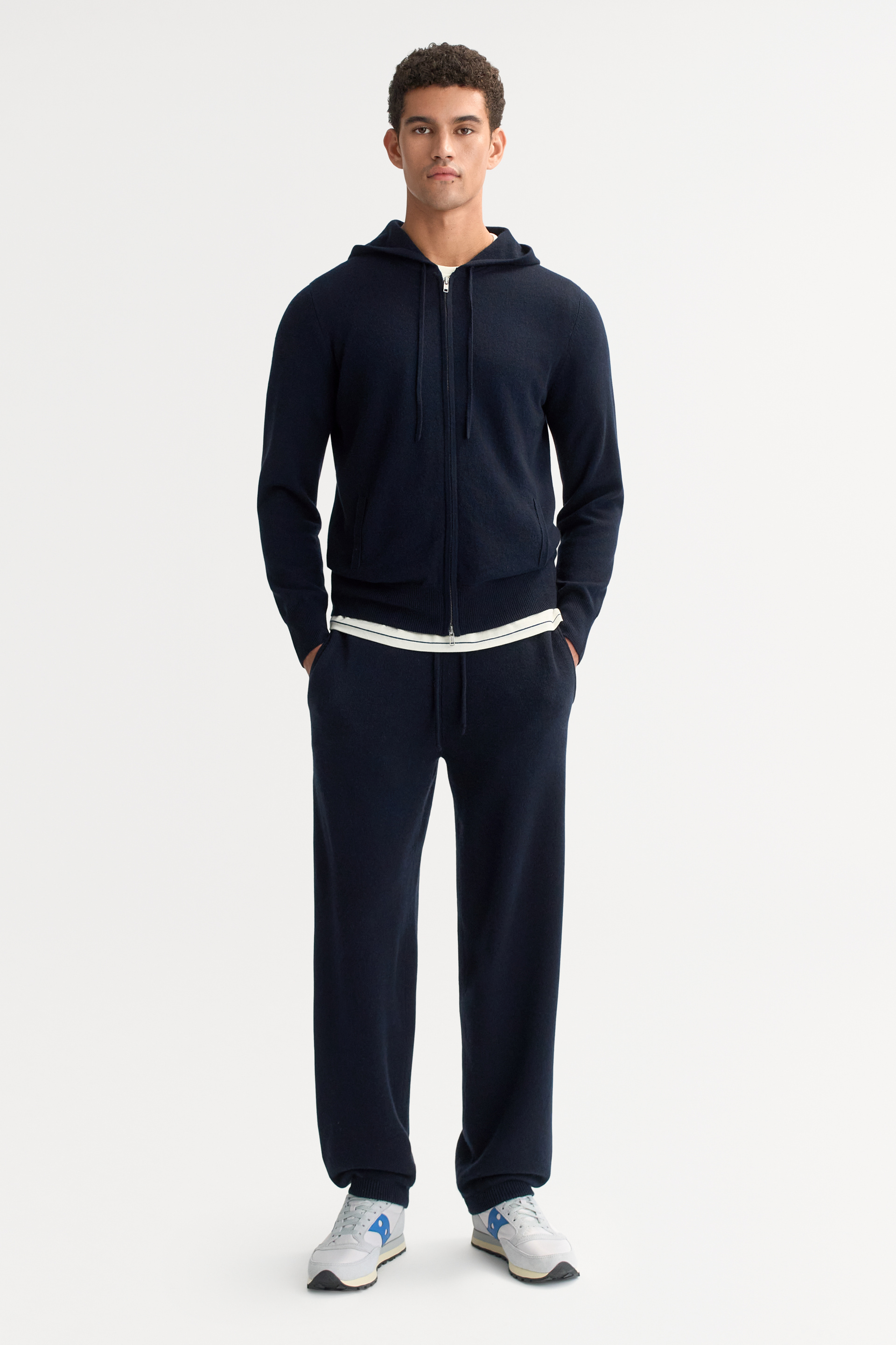 Men's Zip Hoodie Navy 2