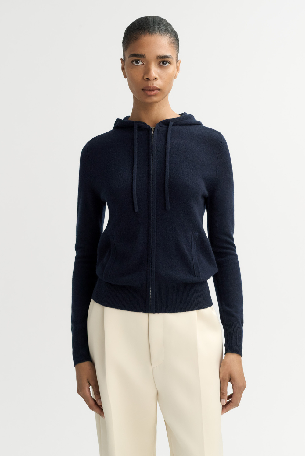 Zip hoodie - Hoodies - Greige | Soft Goat