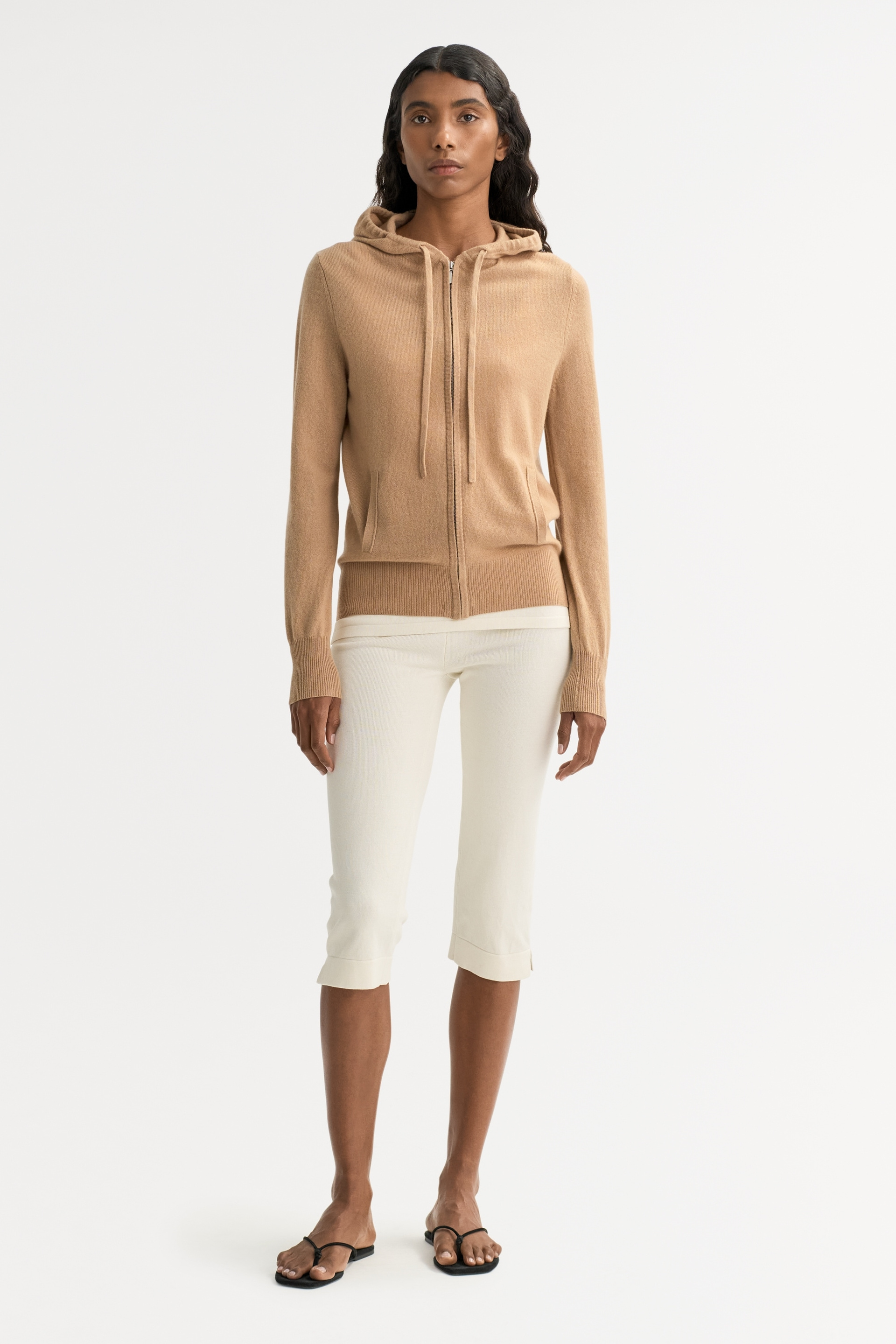 Zip hoodie Camel 2