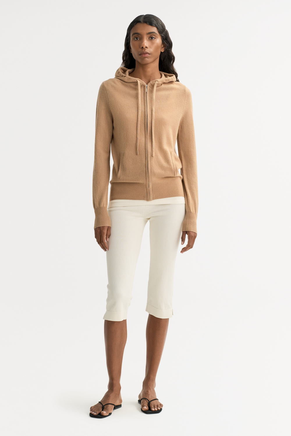 トップス forma 24ss Chunky knit hoodie goffa True Cropped Zip Up Chunky Knit Hoodie in Heather Grey | Oh Polly