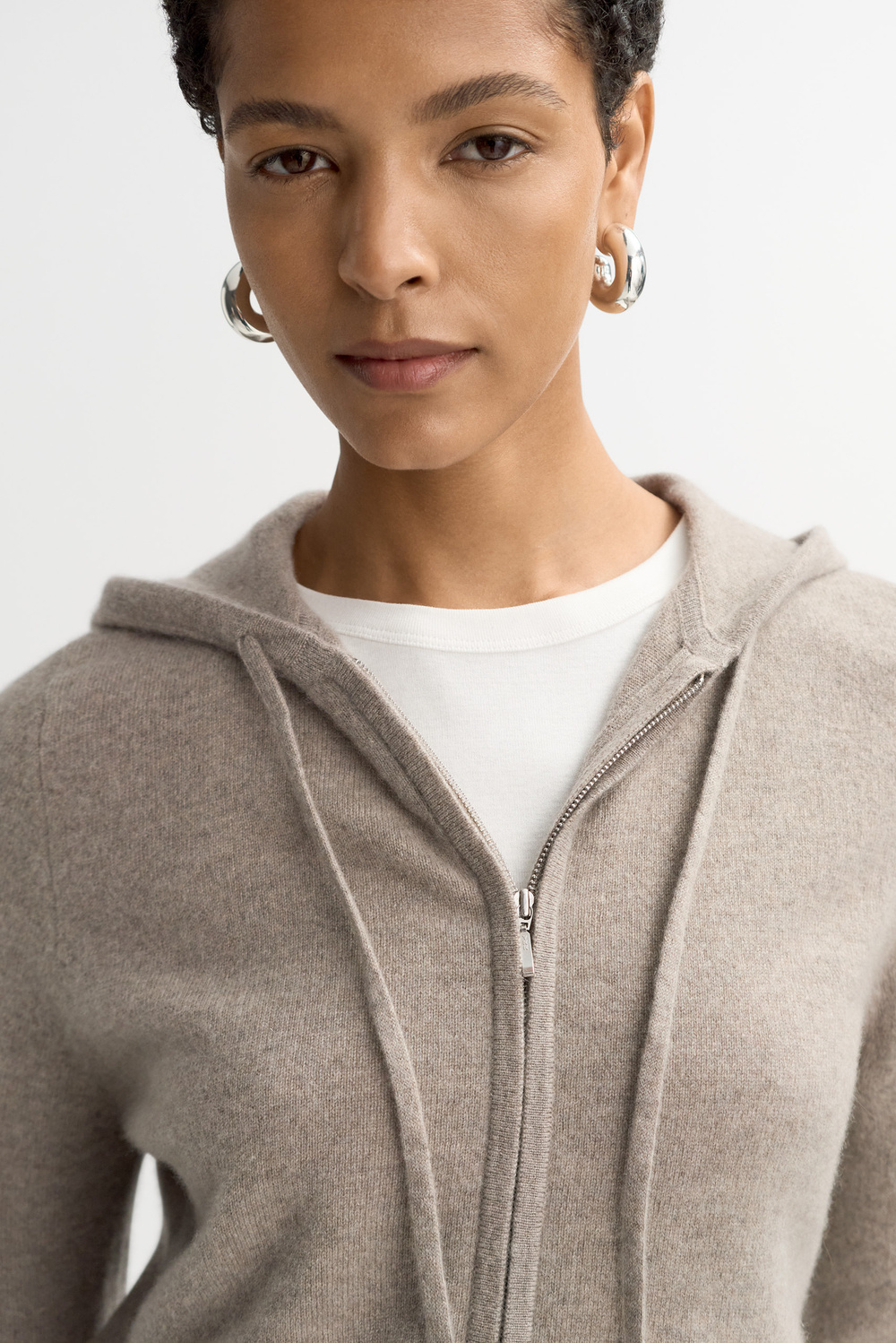 é shaggy knit zipper hoodie(ivory) Amazon.com: Autumn Winter Women's Loose Fit Long Sleeve