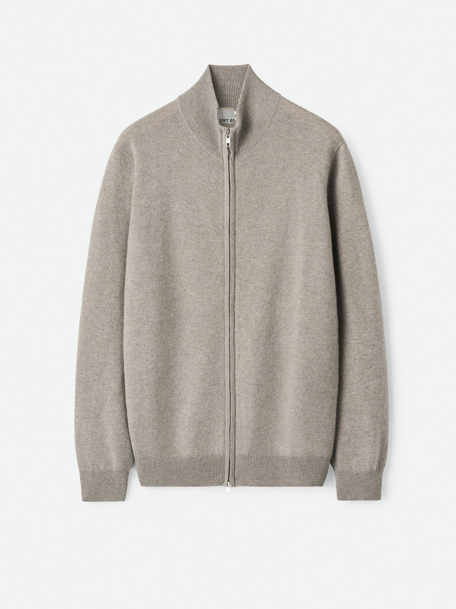 Men's Full Zip Greige 1