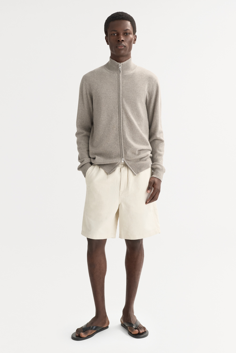 Men's shirt - Cardigans - Grey | Soft Goat
