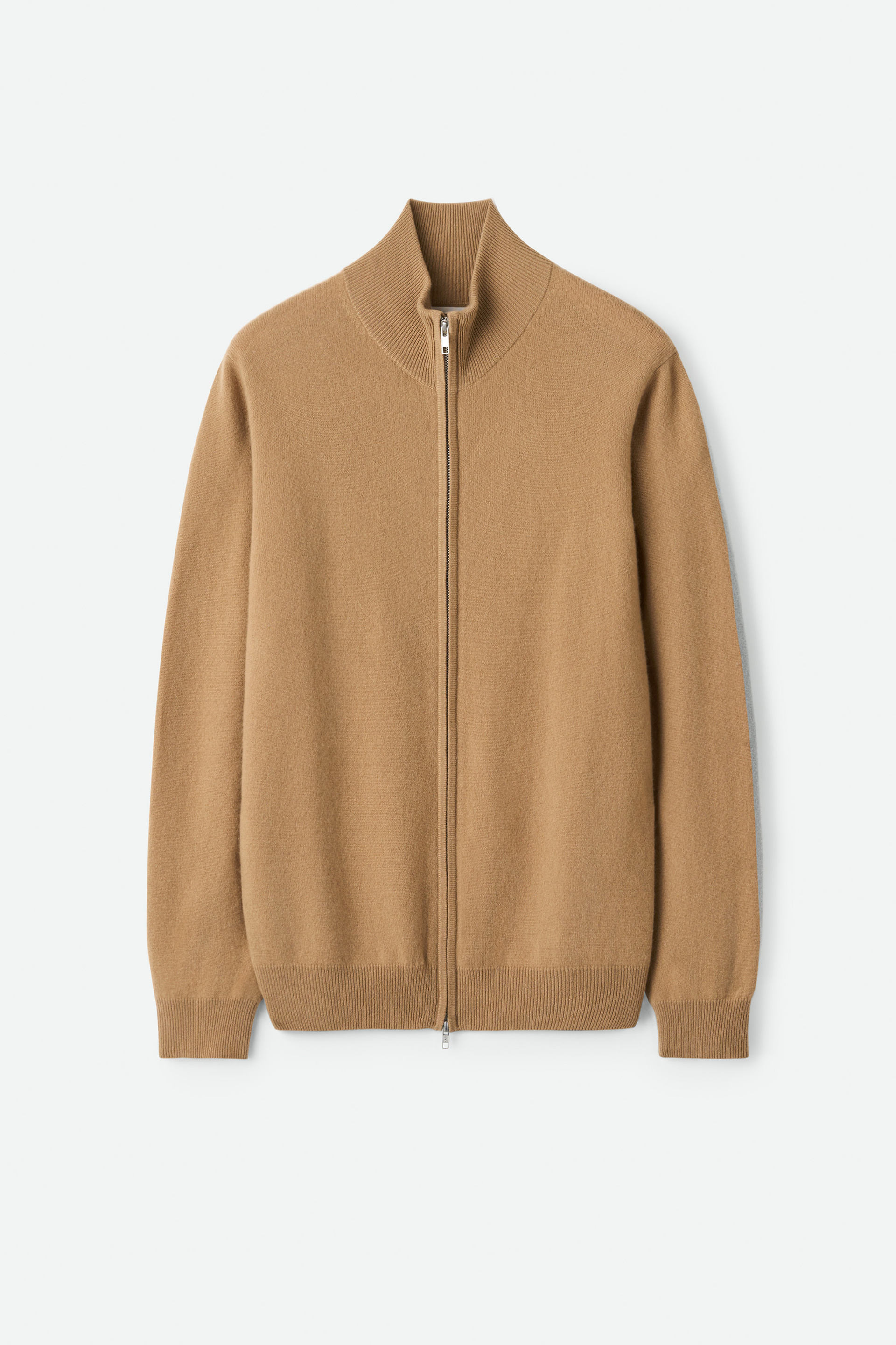 Men's full zip Camel 1