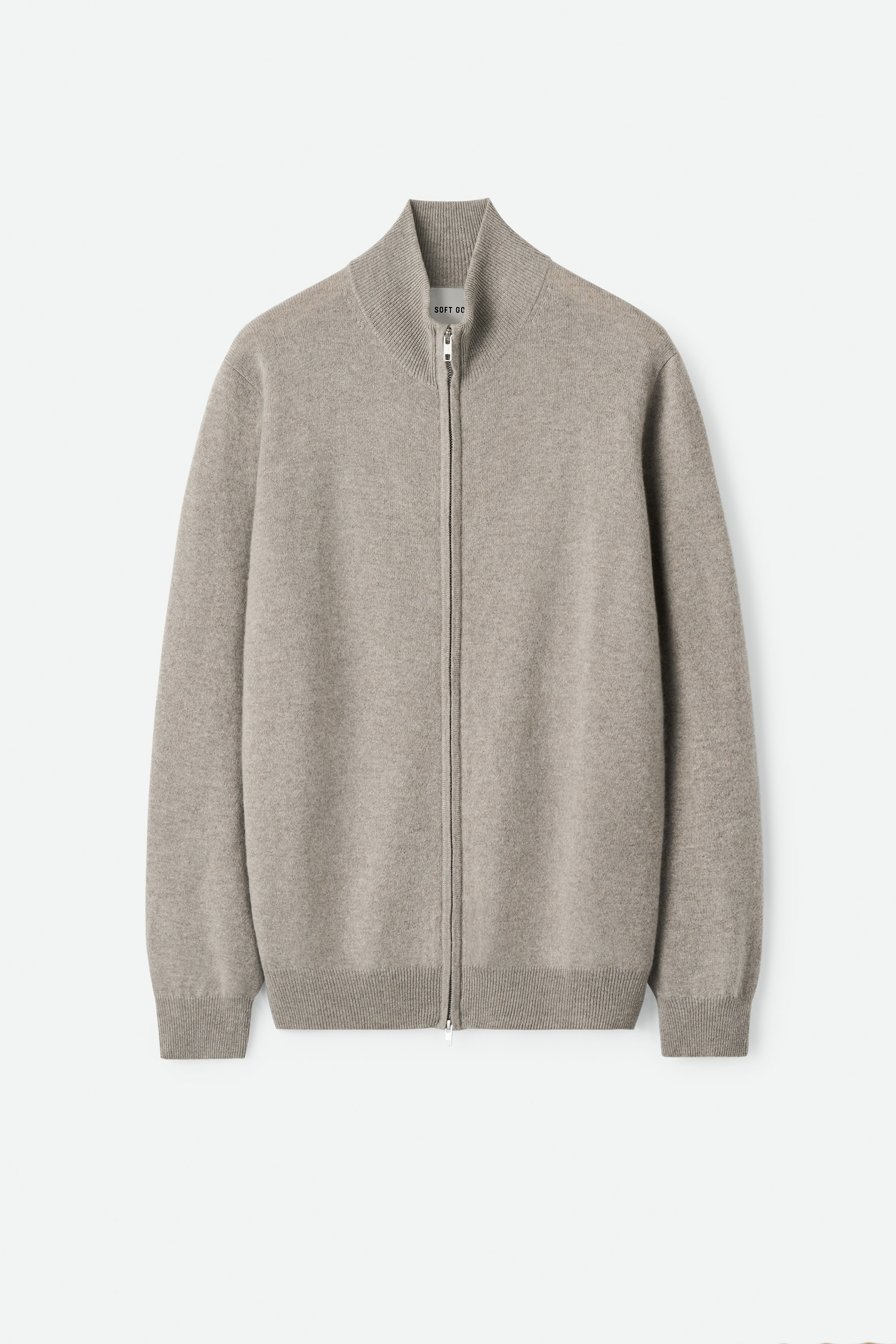 Men's Full Zip Greige 1