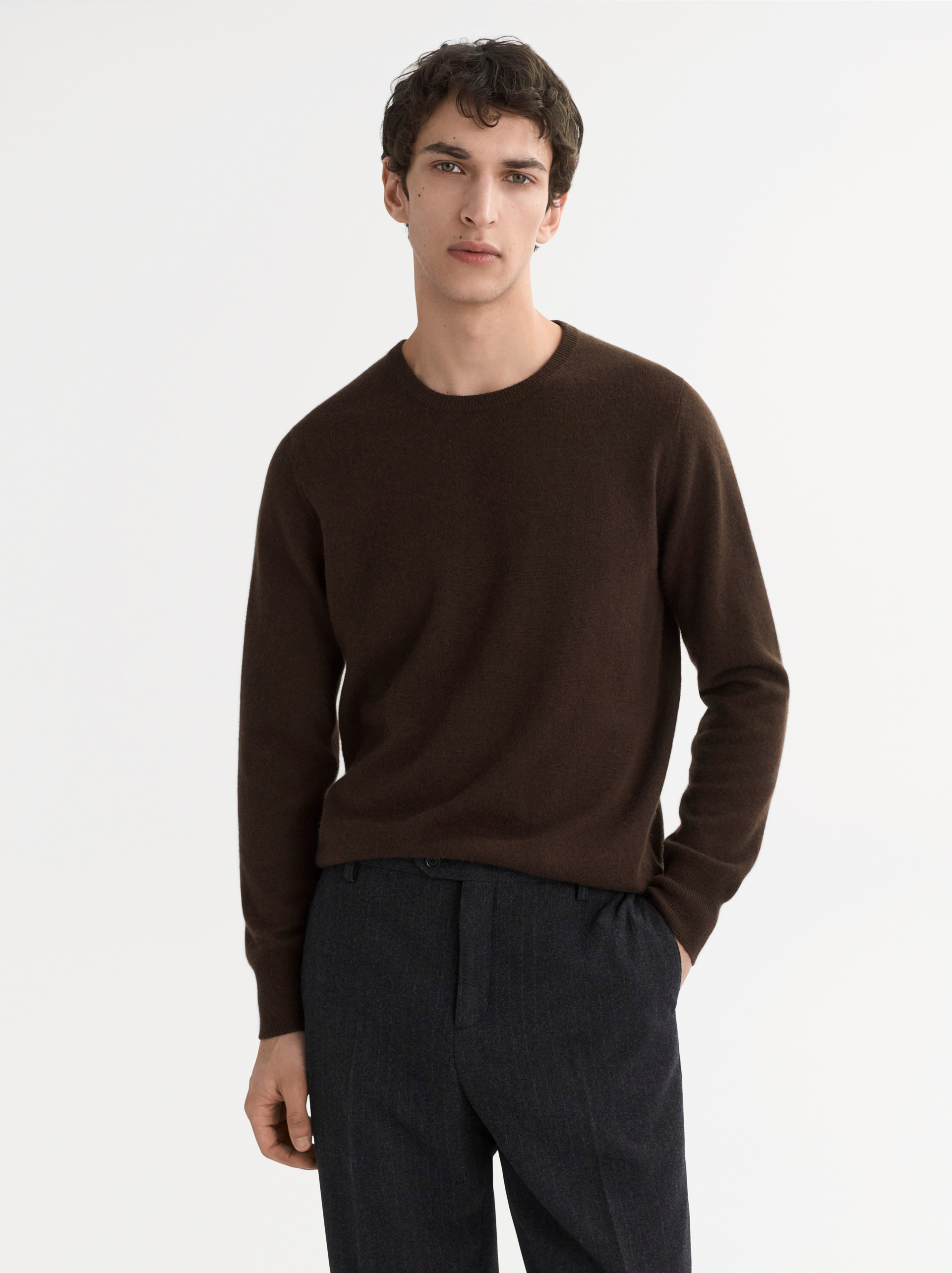 Men's Classic Crewneck Mocha 2