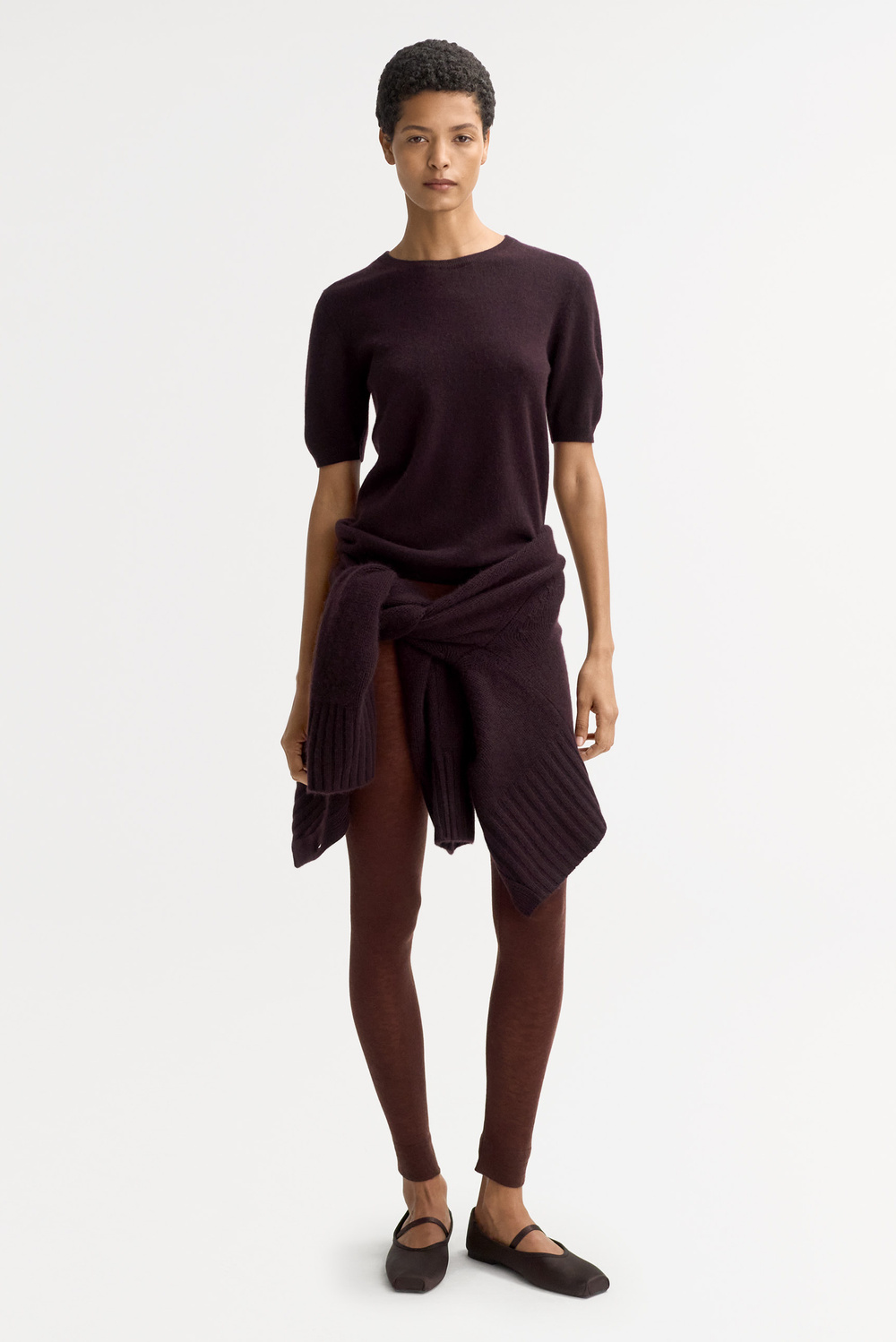 Short sleeve crewneck - Shortsleeves - Greige | Soft Goat