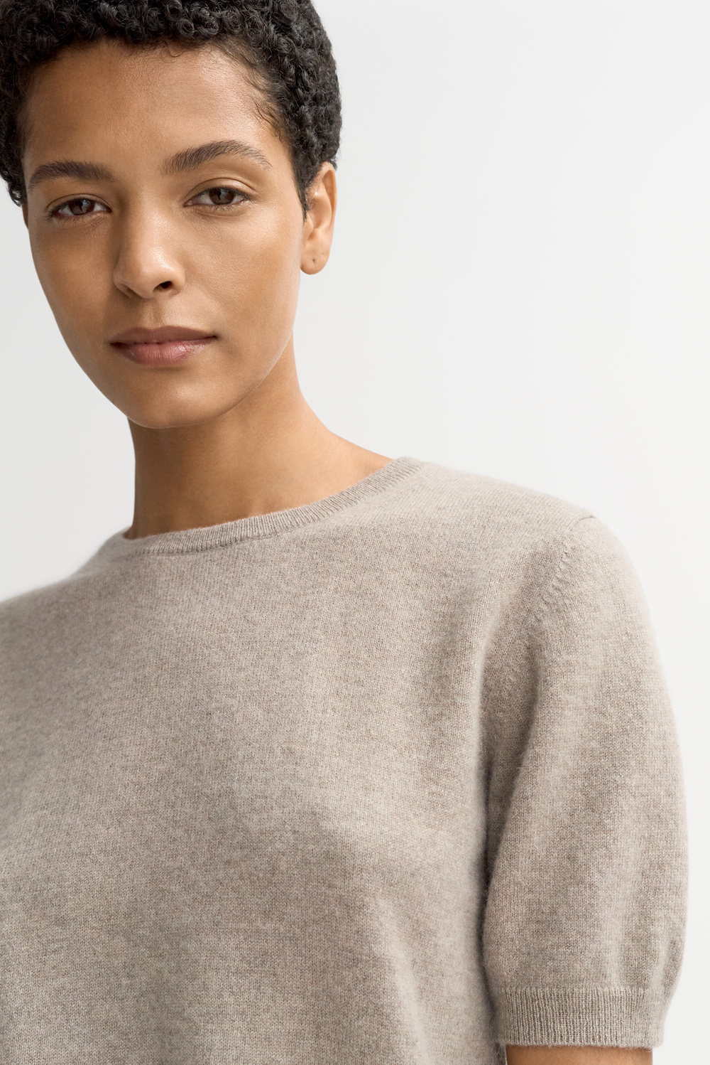 Short sleeve crewneck - Shortsleeves - Black | Soft Goat