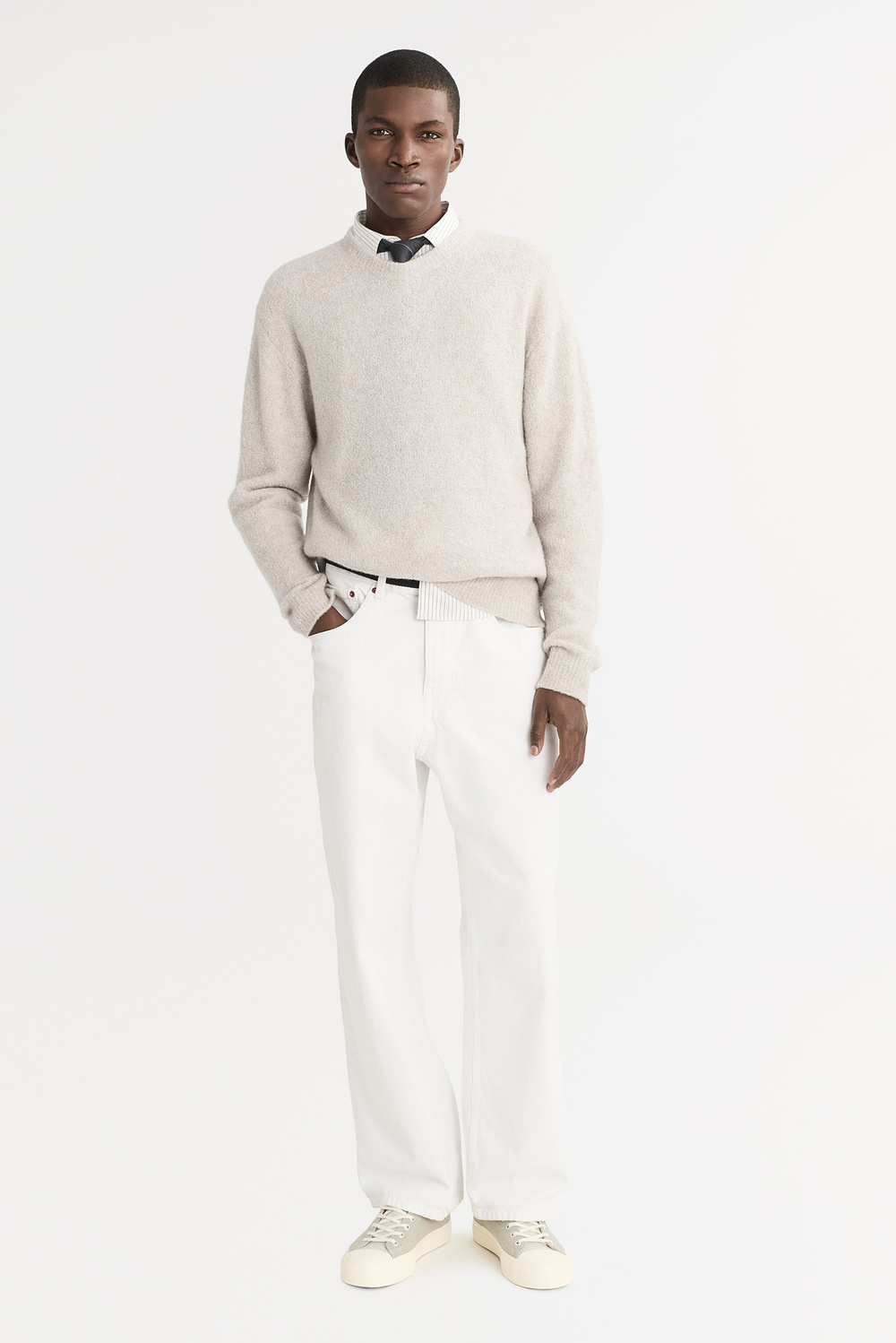 8YARDS Men's MockNeck 3G ブラック/ホワイト 8yards Men's MockNeck 3G