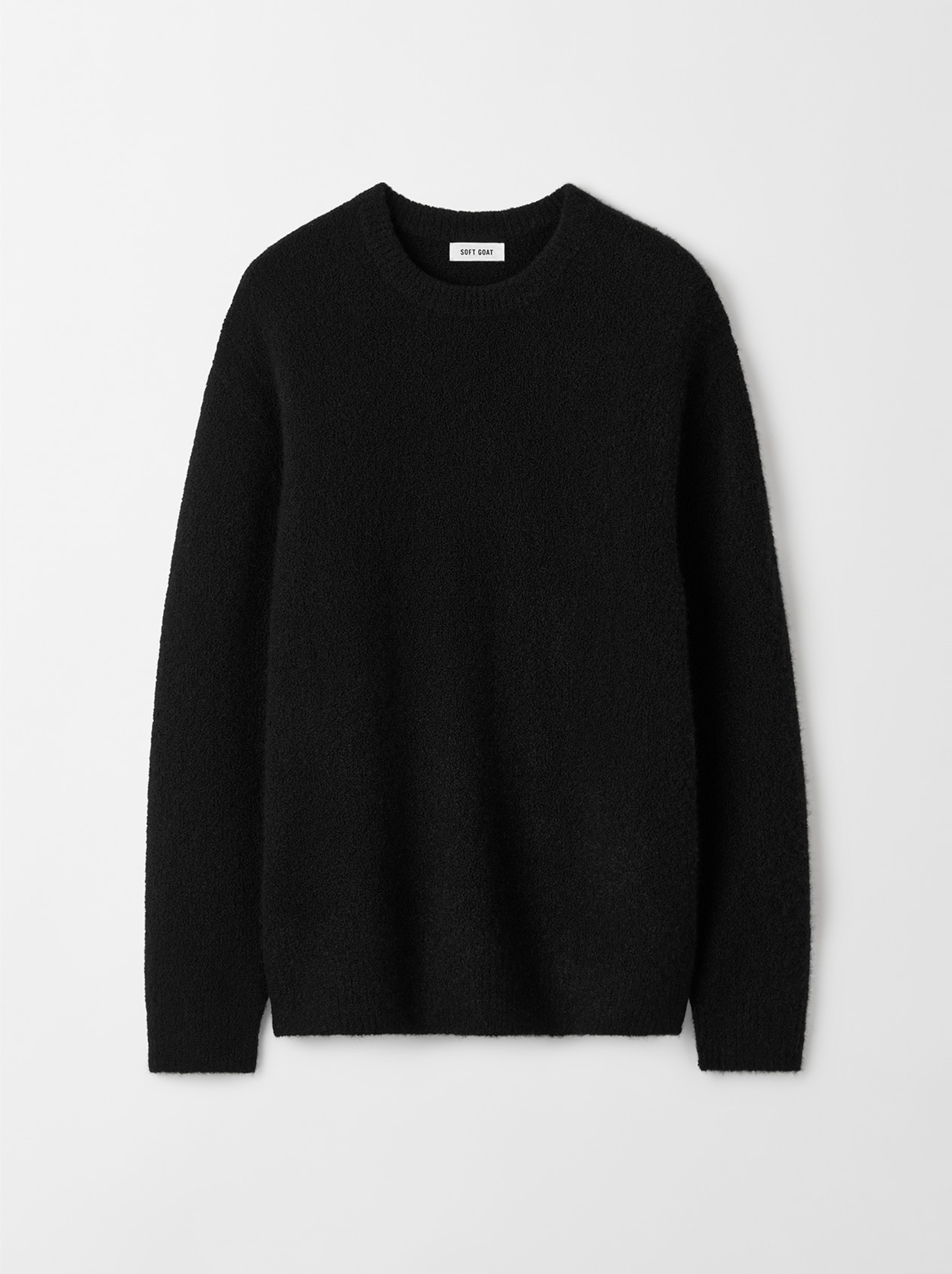 Men's Boucle Crewneck Black 1