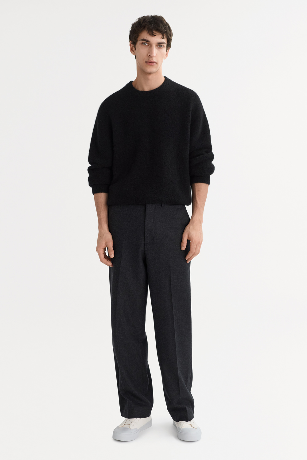 トップス BAMBOOS CREWNECK / BLK トップス BAMBOOS CREWNECK / BLK Women's Long Sleeve Bamboo
